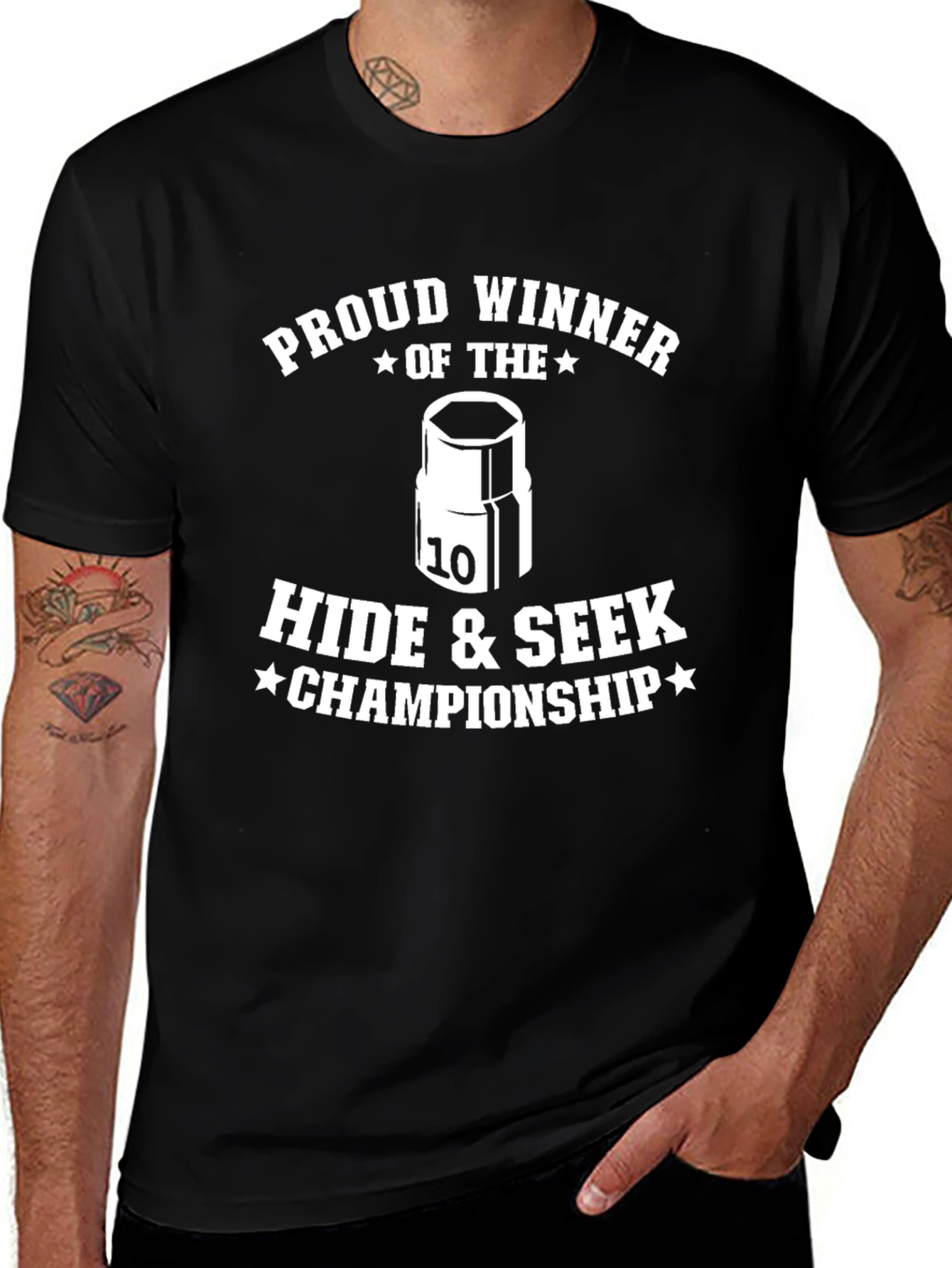 Hide & Seek Champion Black T-Shirt