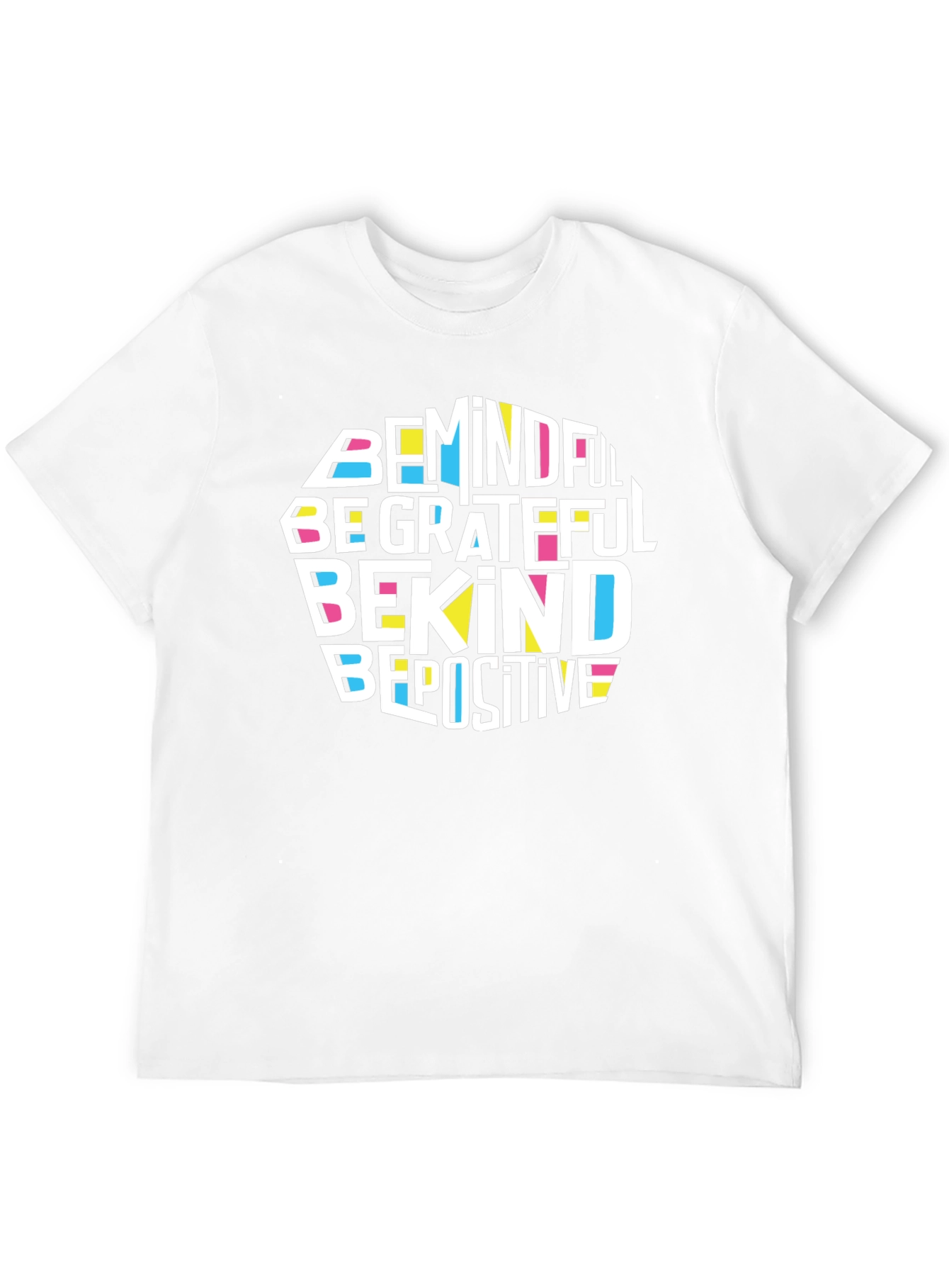Mindful Grateful Kind Positive Black T-Shirt