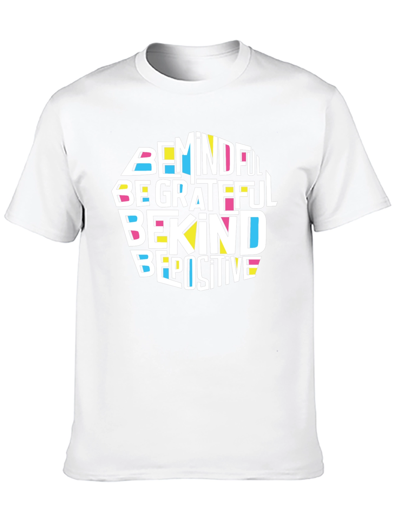 Mindful Grateful Kind Positive Black T-Shirt
