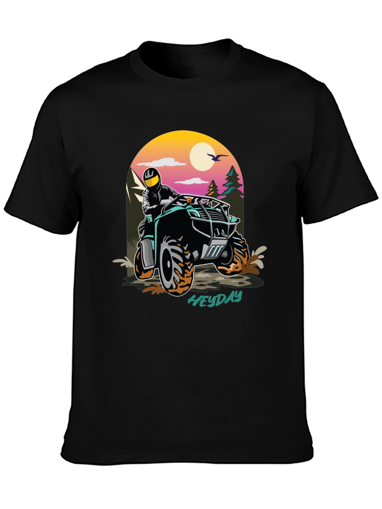 Heyday ATV Adventure Tee - Black Graphic T-Shirt