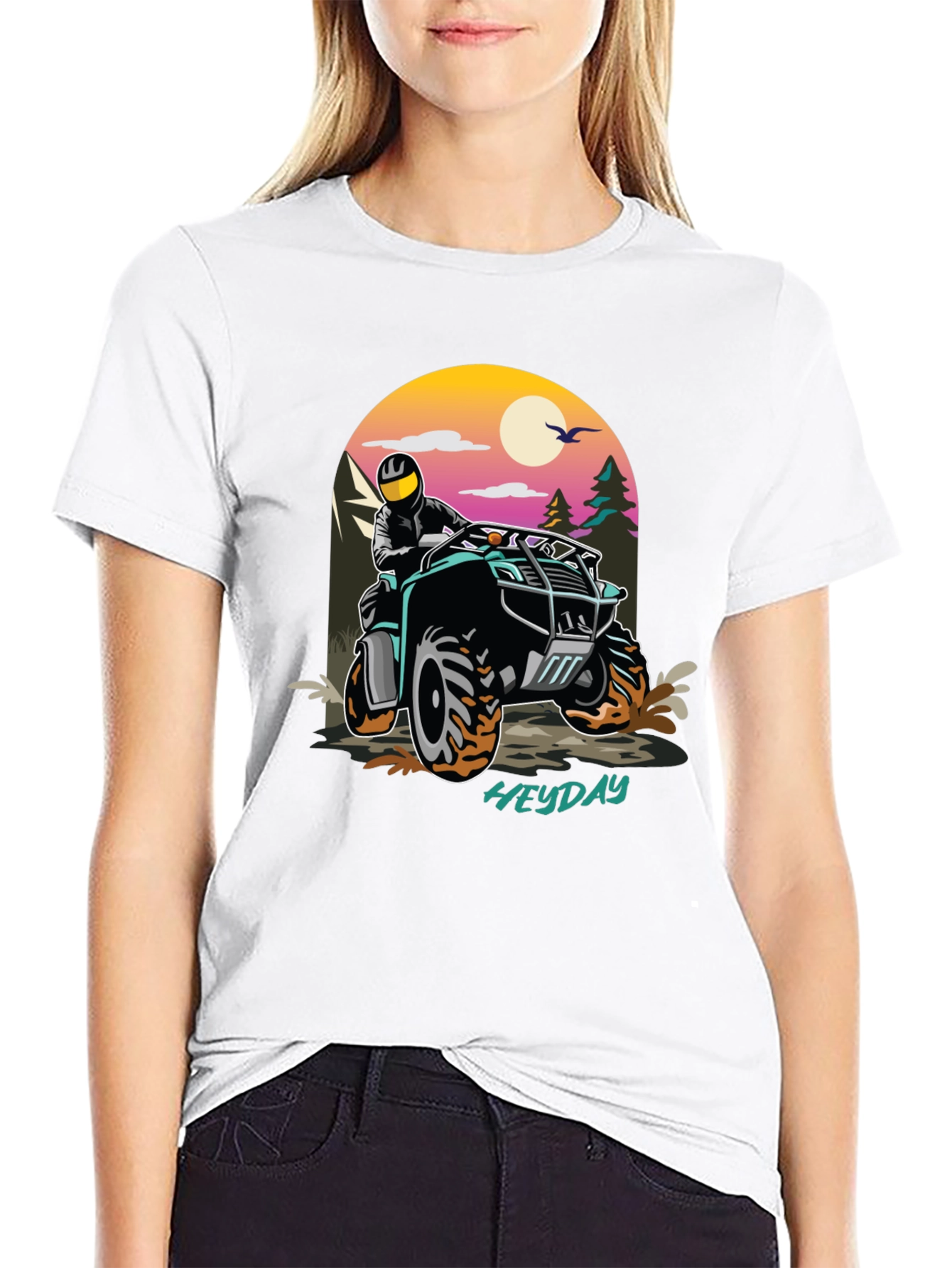 Heyday ATV Adventure Tee - Black Graphic T-Shirt