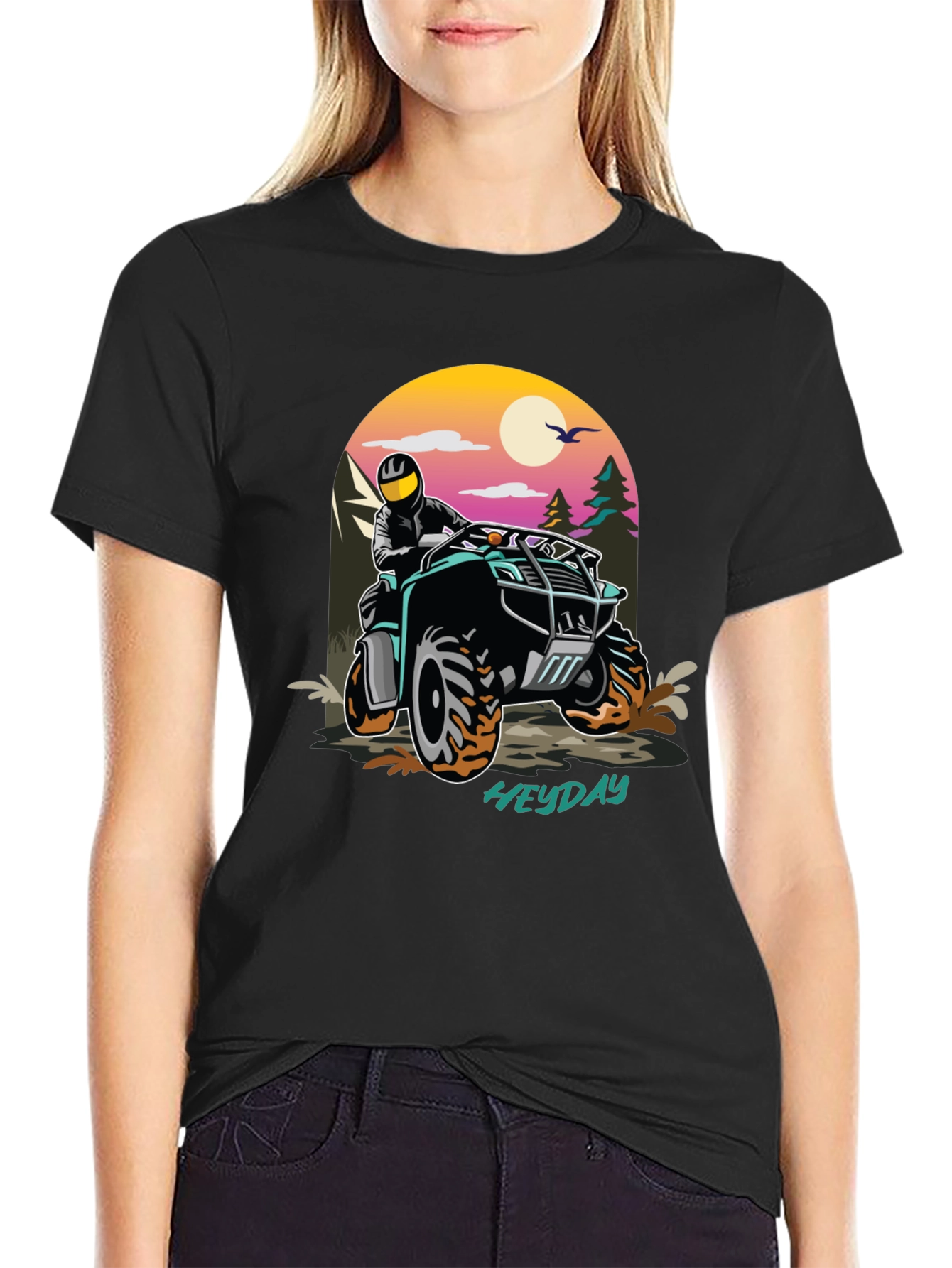 Heyday ATV Adventure Tee - Black Graphic T-Shirt