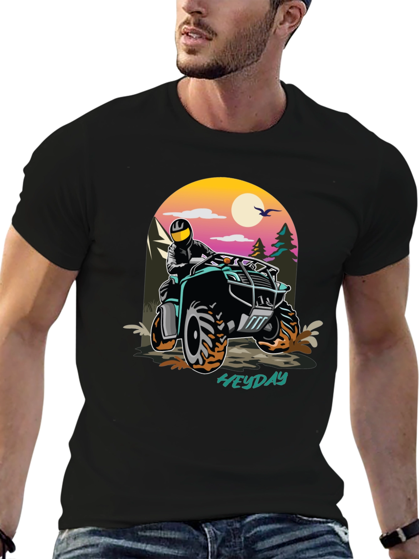 Heyday ATV Adventure Tee - Black Graphic T-Shirt
