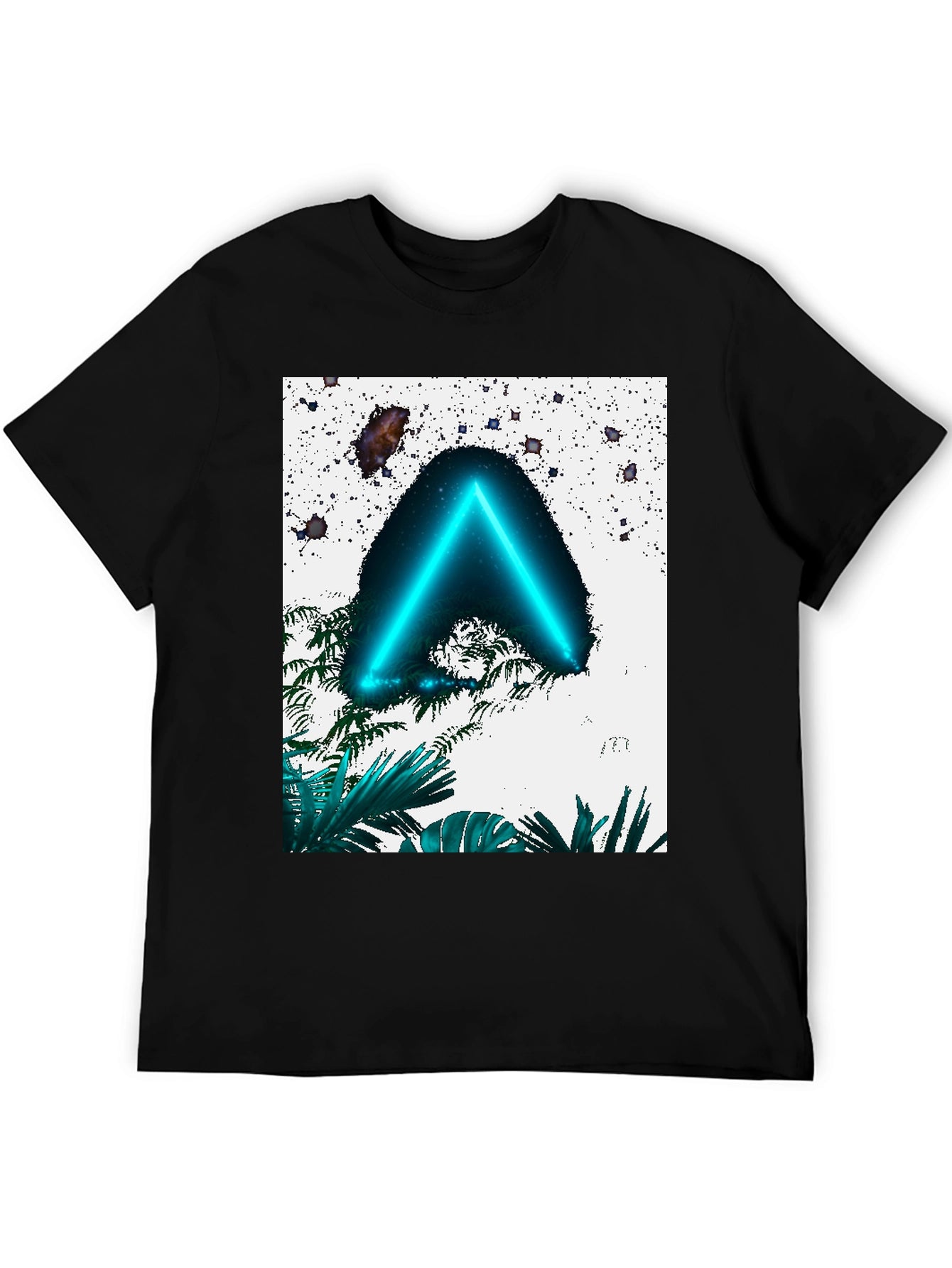 Neon Triangle T-Shirt - Tropical Space Design