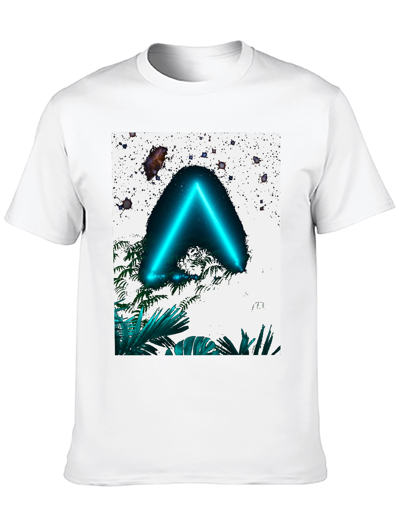 Neon Triangle T-Shirt - Tropical Space Design
