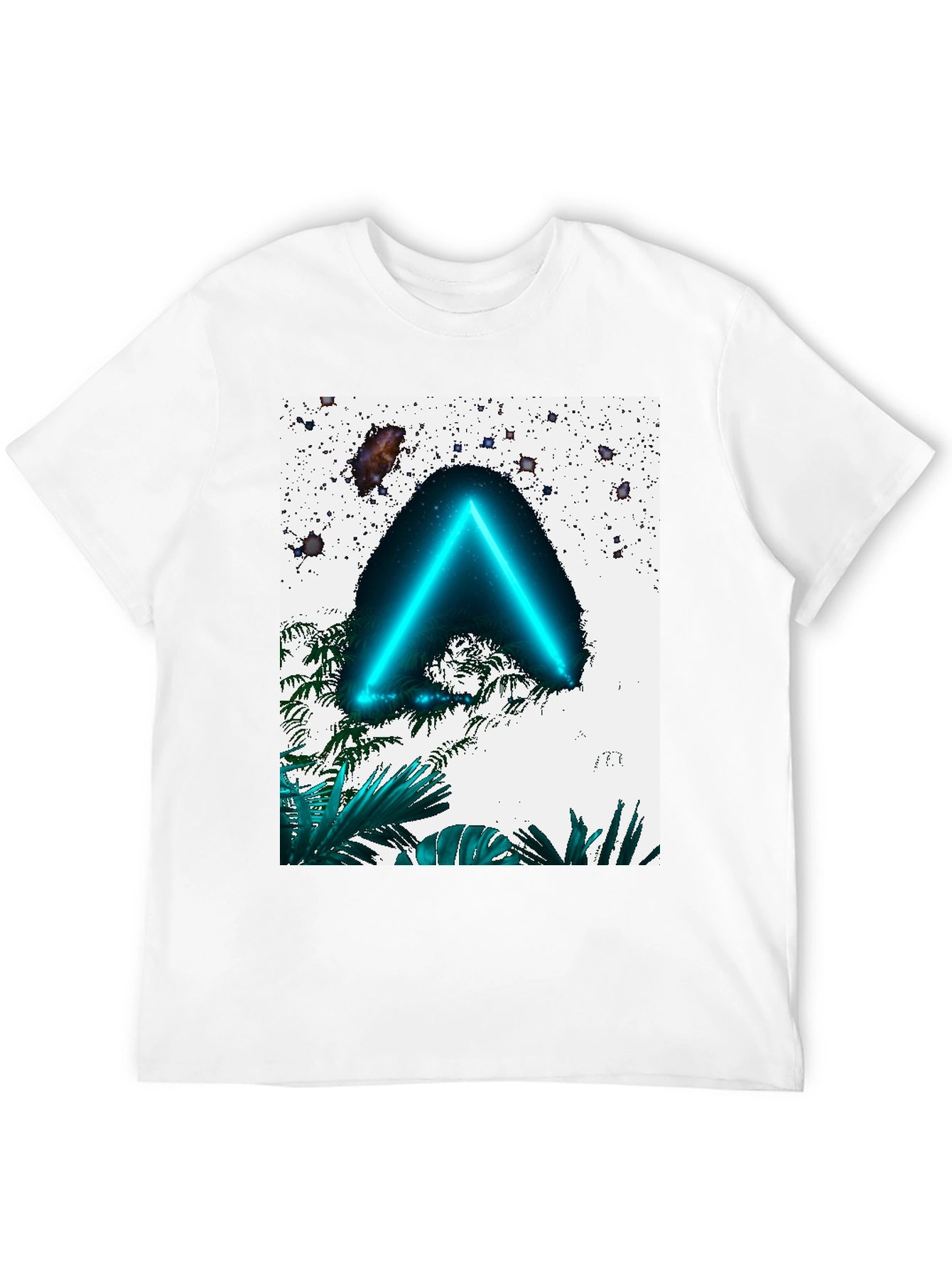 Neon Triangle T-Shirt - Tropical Space Design