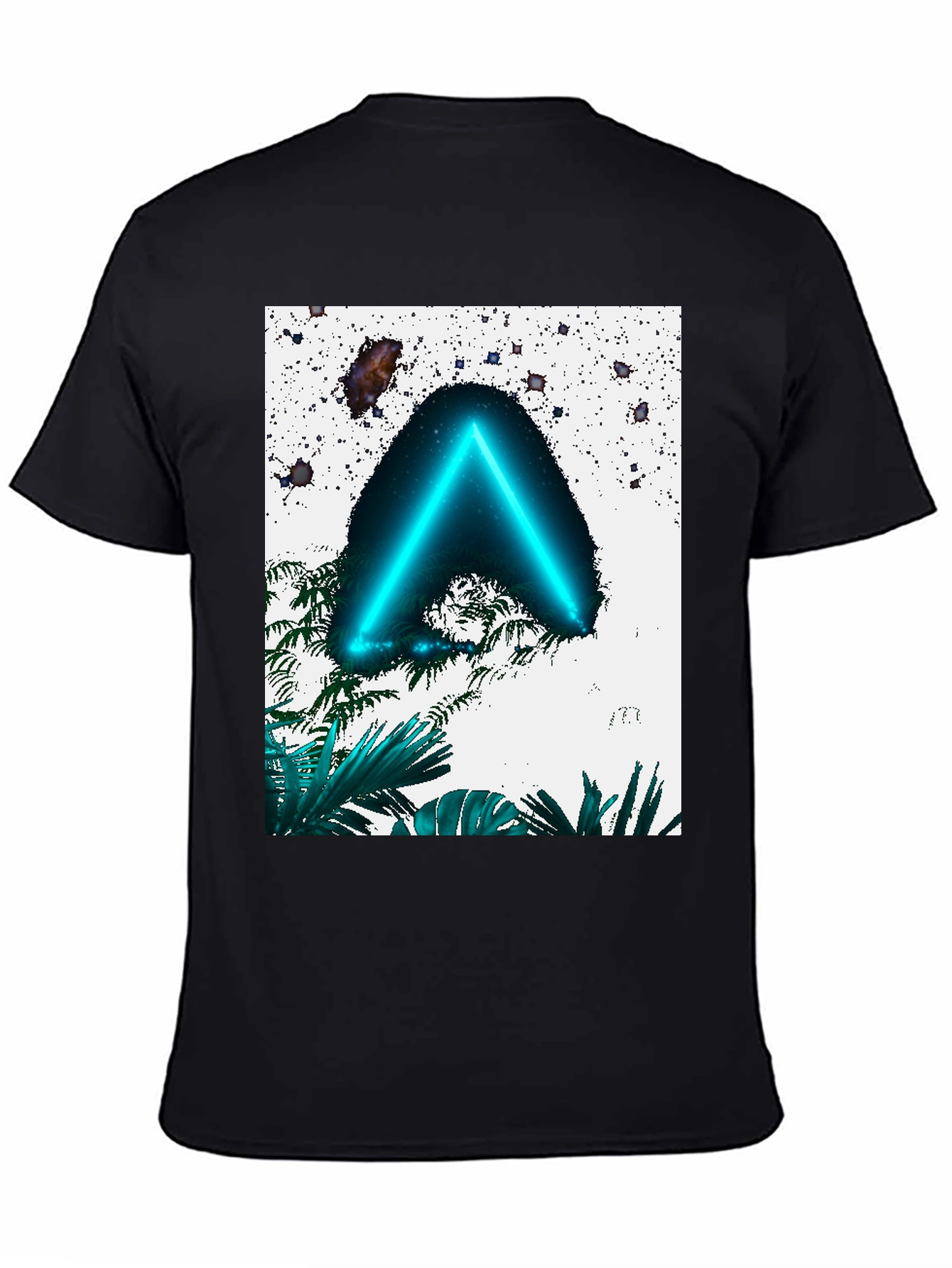 Neon Triangle T-Shirt - Tropical Space Design