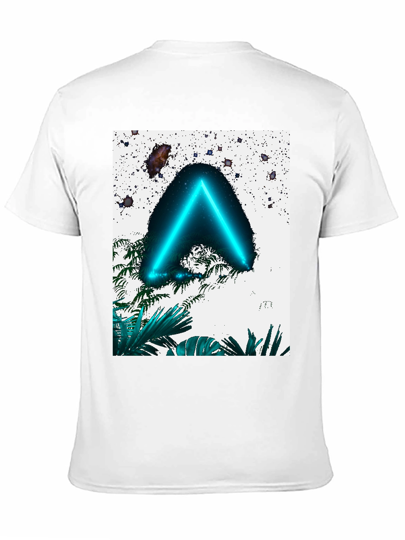 Neon Triangle T-Shirt - Tropical Space Design
