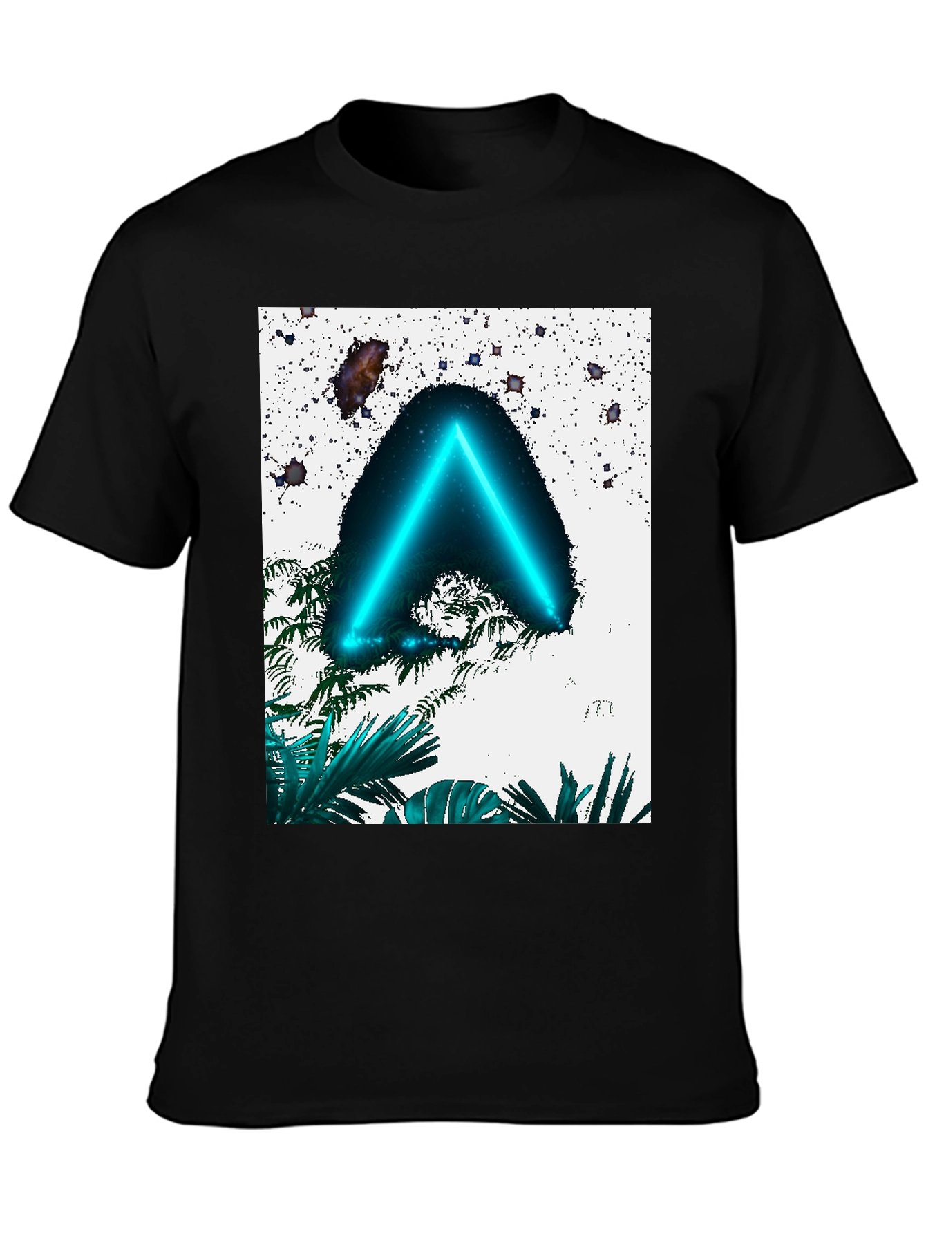 Neon Triangle T-Shirt - Tropical Space Design
