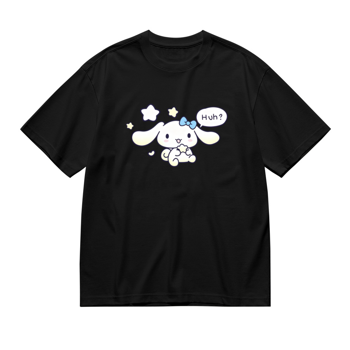 Adorable Cinnamoroll Huh Star Design Plus?Size Ladies T?Shirt