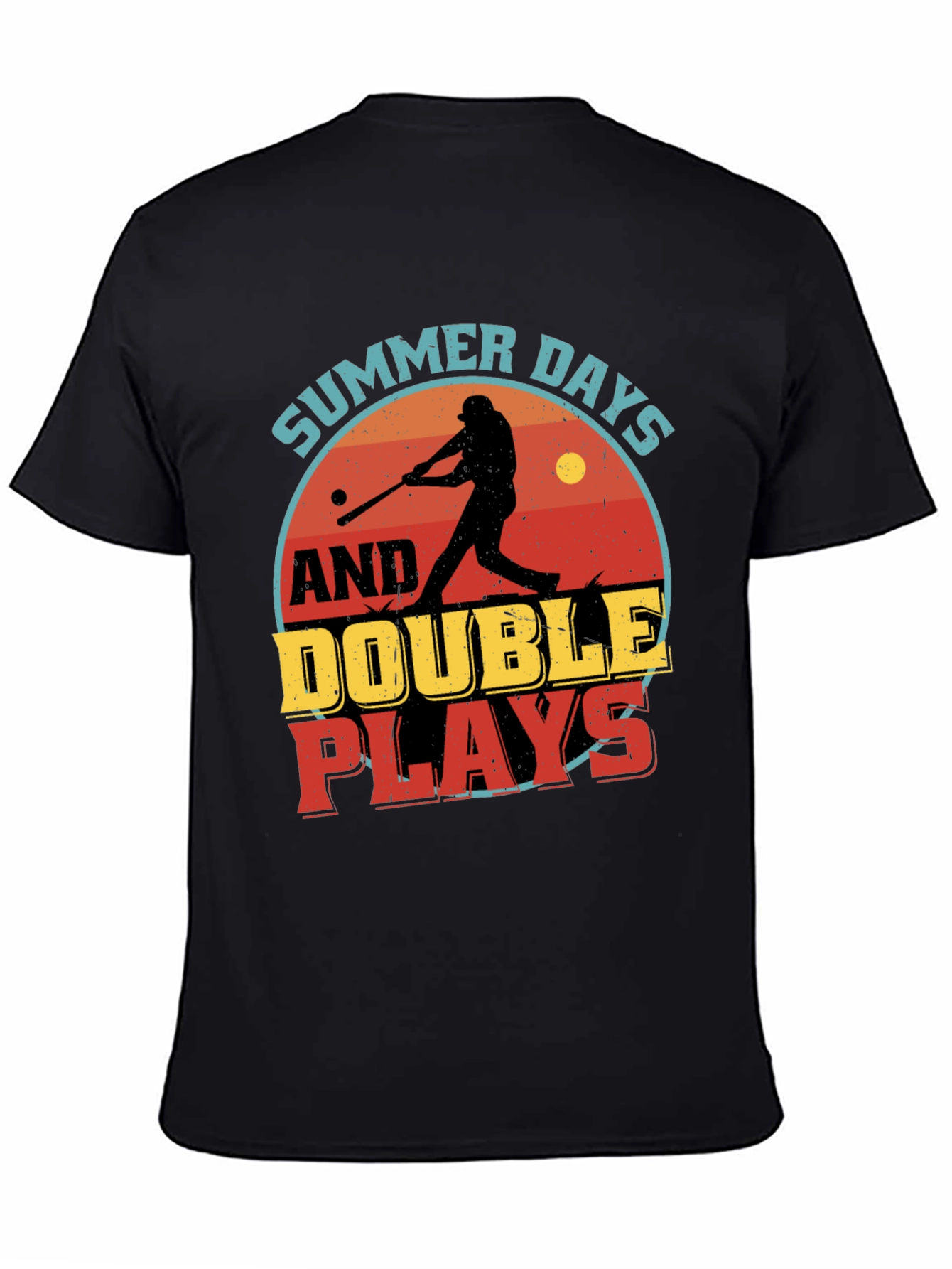 Summer Days & Double Plays Baseball Graphic T-Shirt