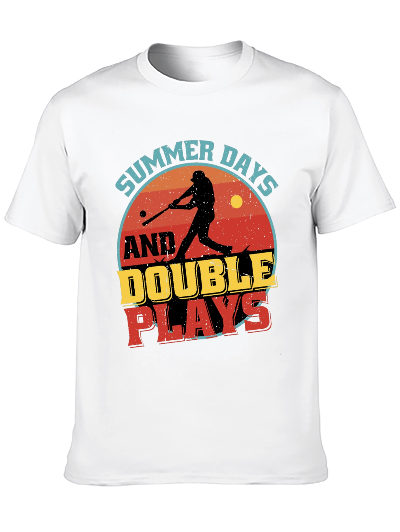 Summer Days & Double Plays Baseball Graphic T-Shirt