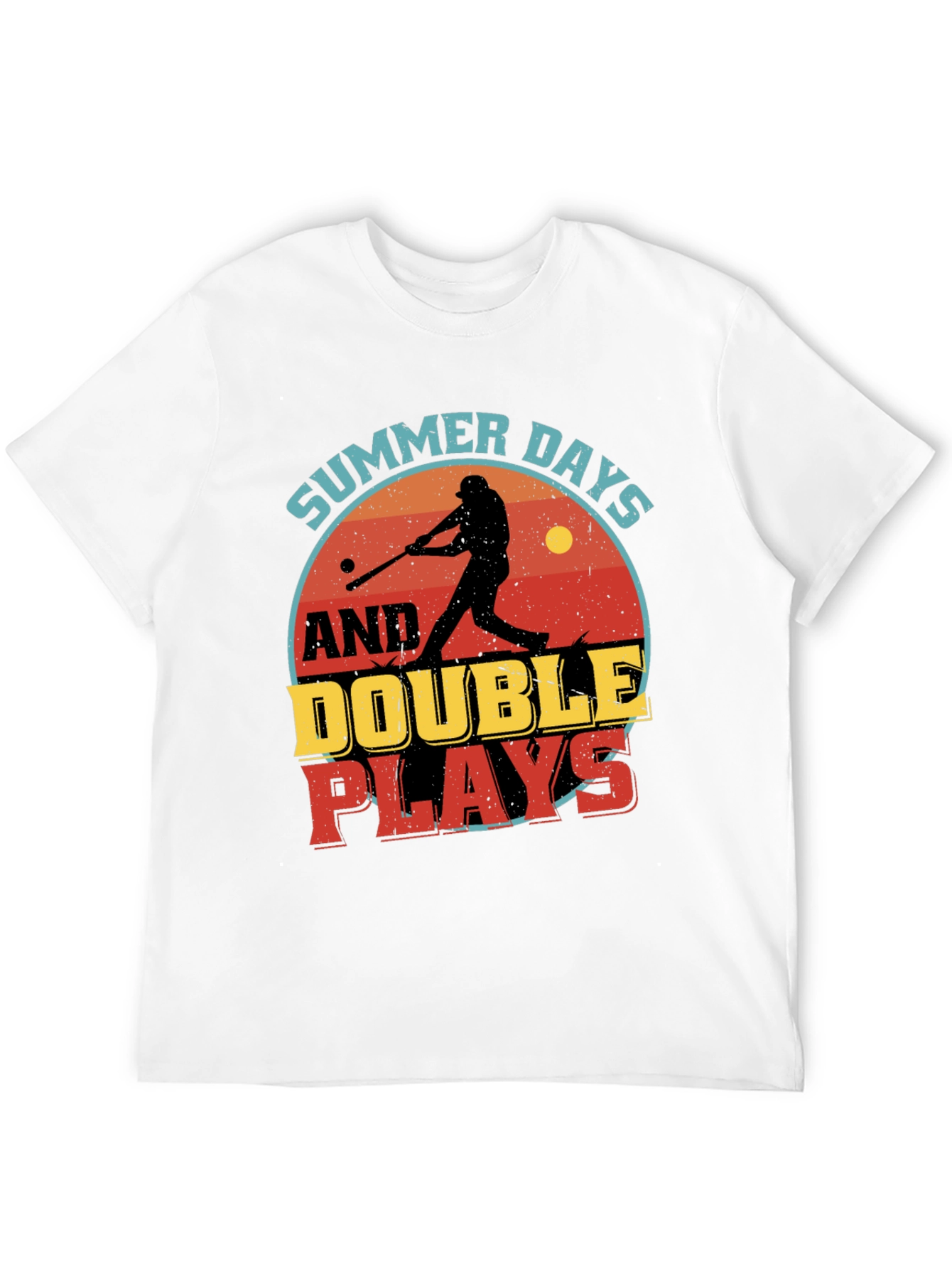 Summer Days & Double Plays Baseball Graphic T-Shirt