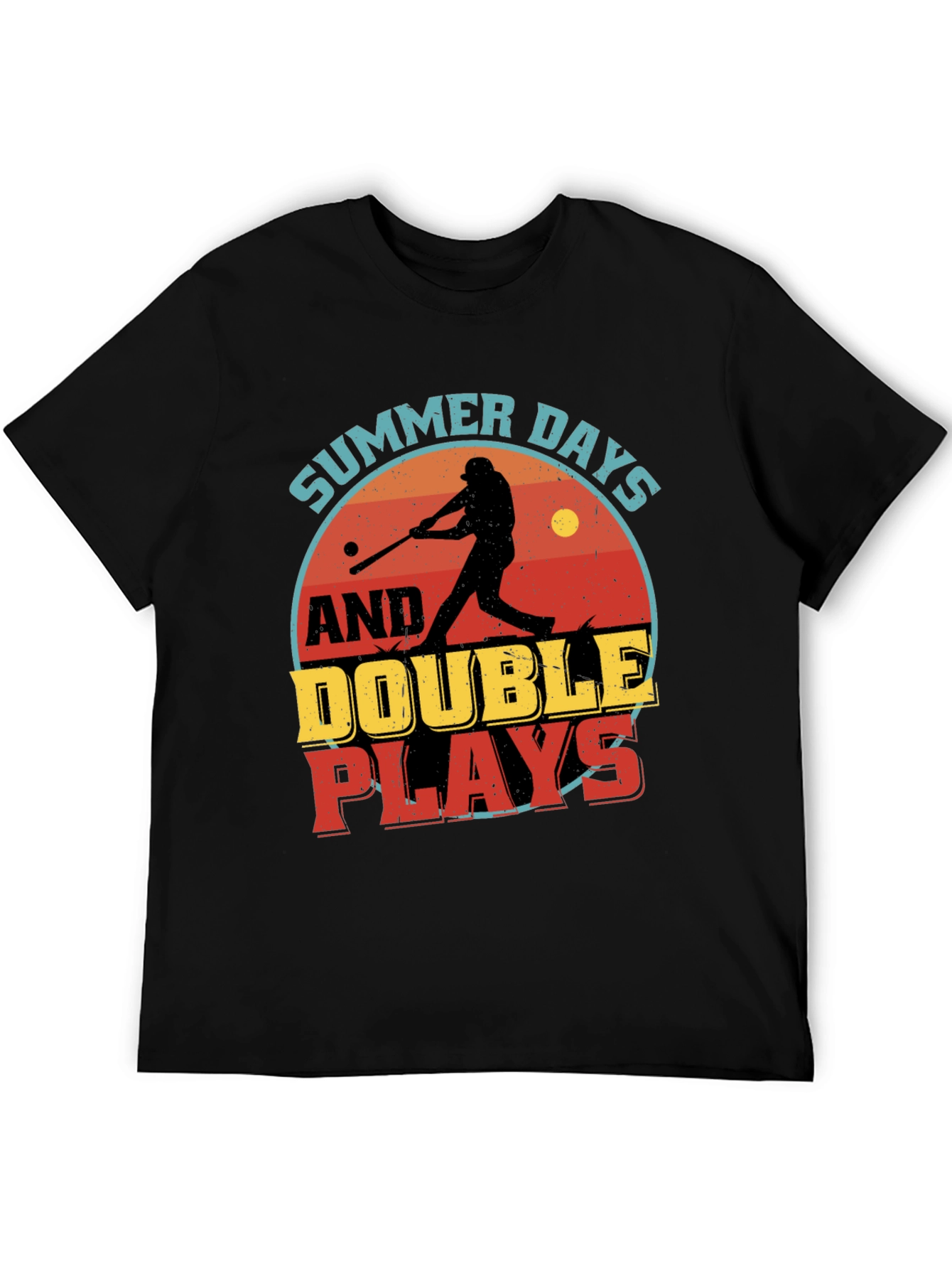 Summer Days & Double Plays Baseball Graphic T-Shirt
