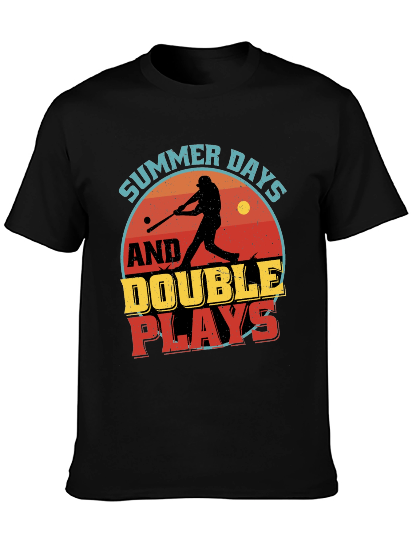Summer Days & Double Plays Baseball Graphic T-Shirt