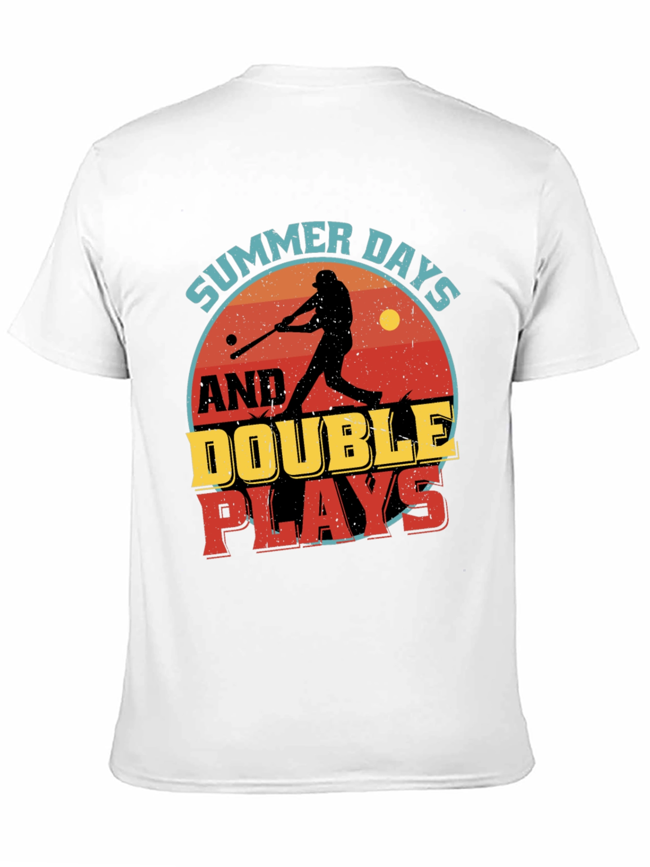 Summer Days & Double Plays Baseball Graphic T-Shirt