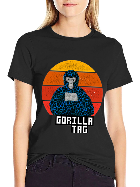 Gorilla Tag Retro Sunset Graphic T-Shirt