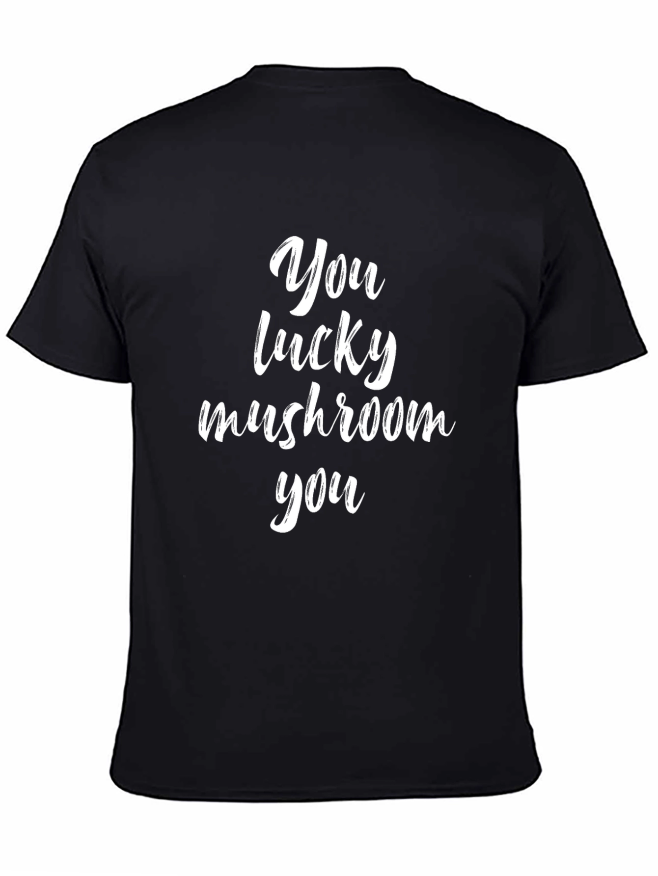Lucky Mushroom Graphic Tee - Quirky Humor T-Shirt