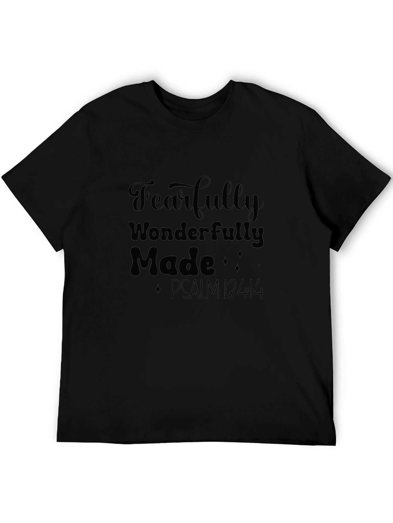Fearfully Wonderfully Made Black Tee