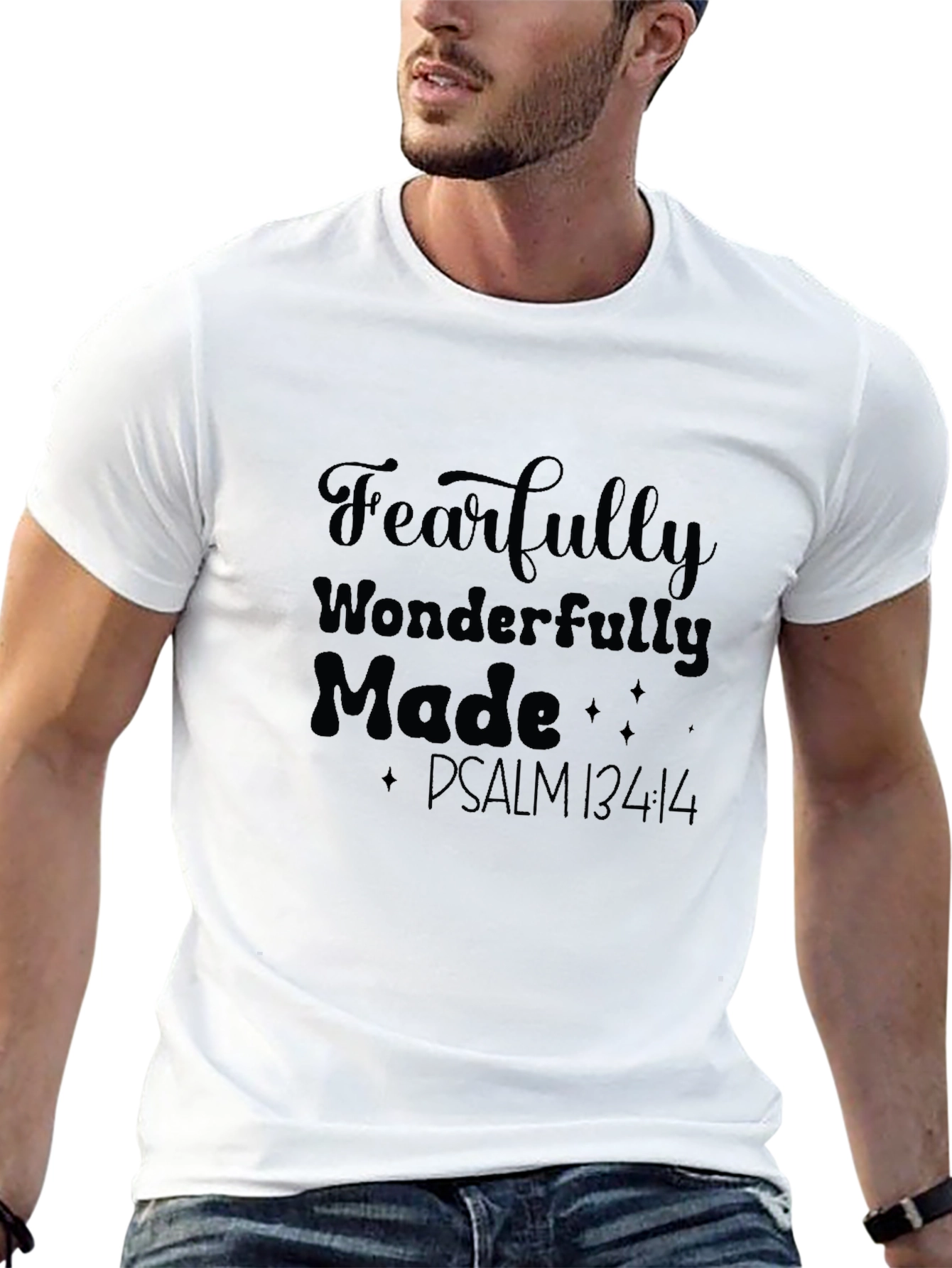Fearfully Wonderfully Made Black Tee