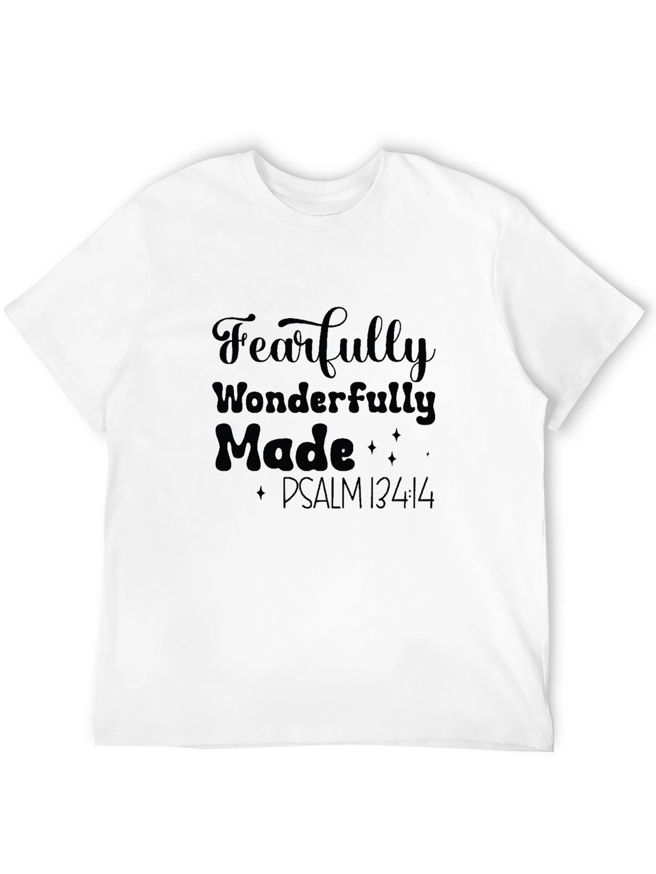 Fearfully Wonderfully Made Black Tee