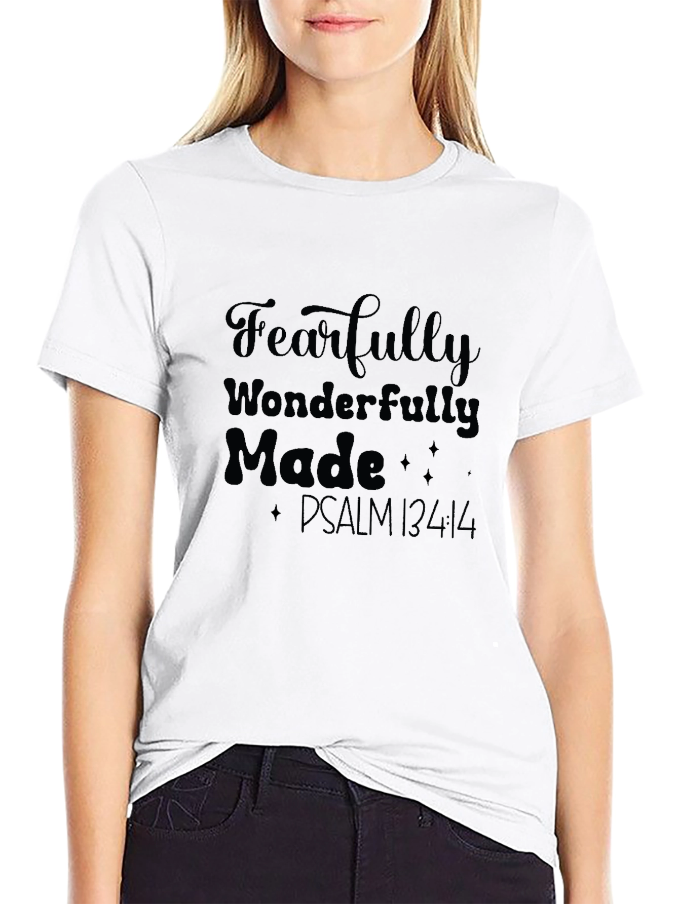 Fearfully Wonderfully Made Black Tee