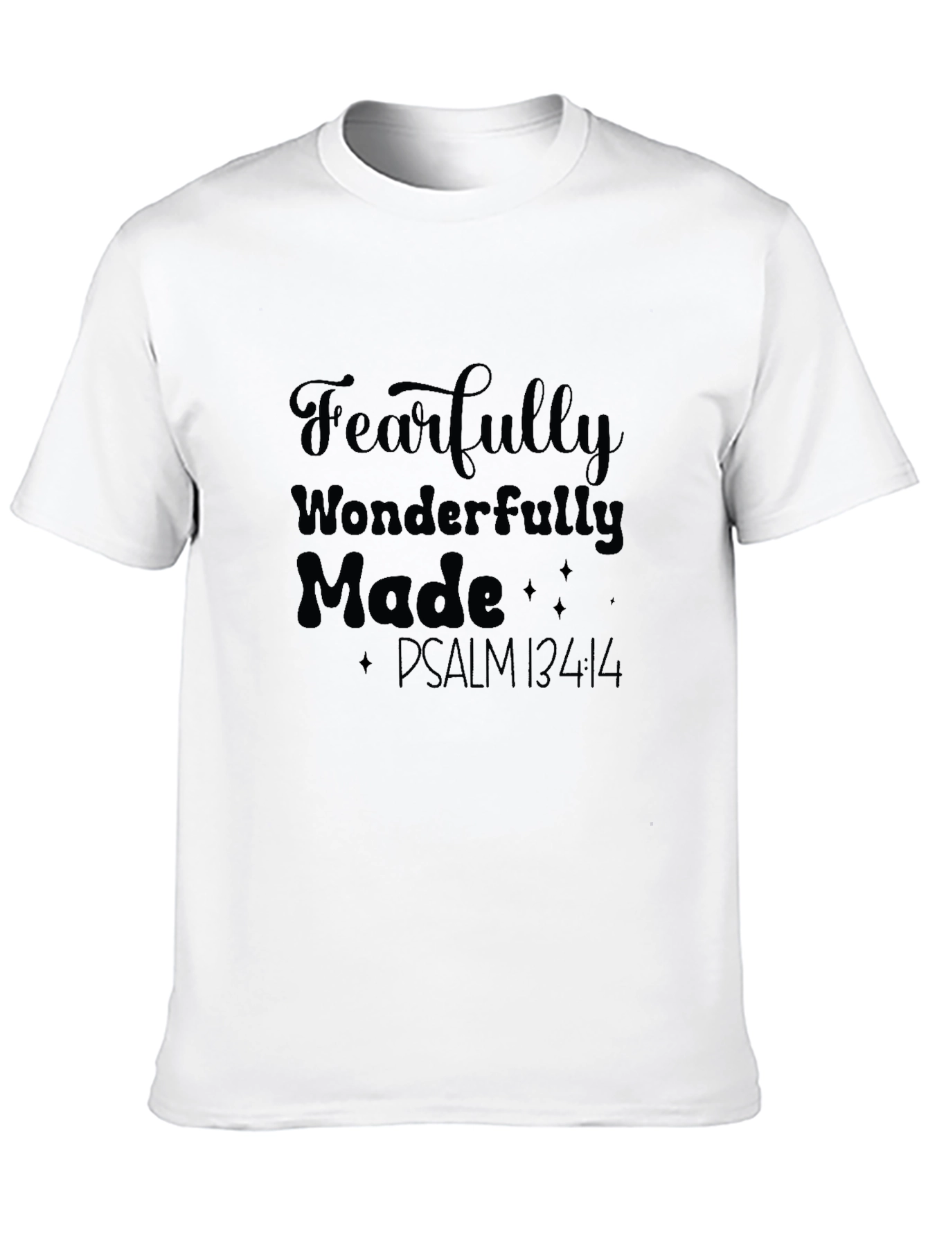 Fearfully Wonderfully Made Black Tee