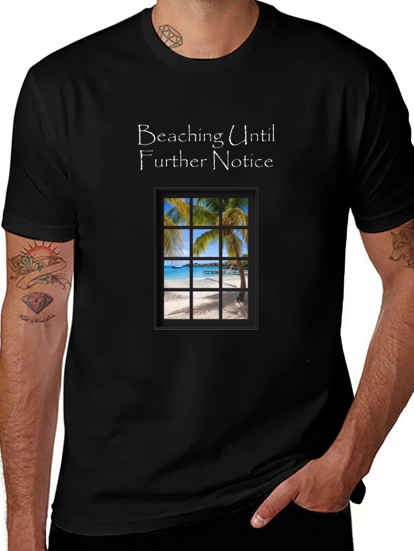 Beaching Until Further Notice Graphic Tee