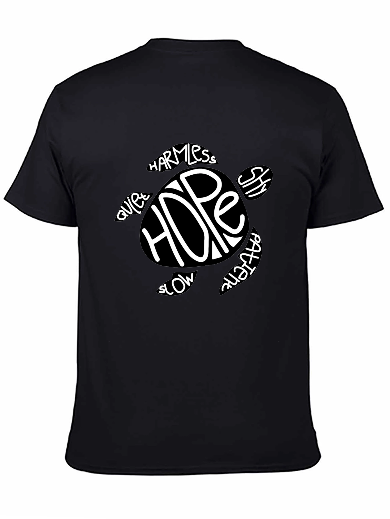 Hope Turtle Graphic Tee - Black