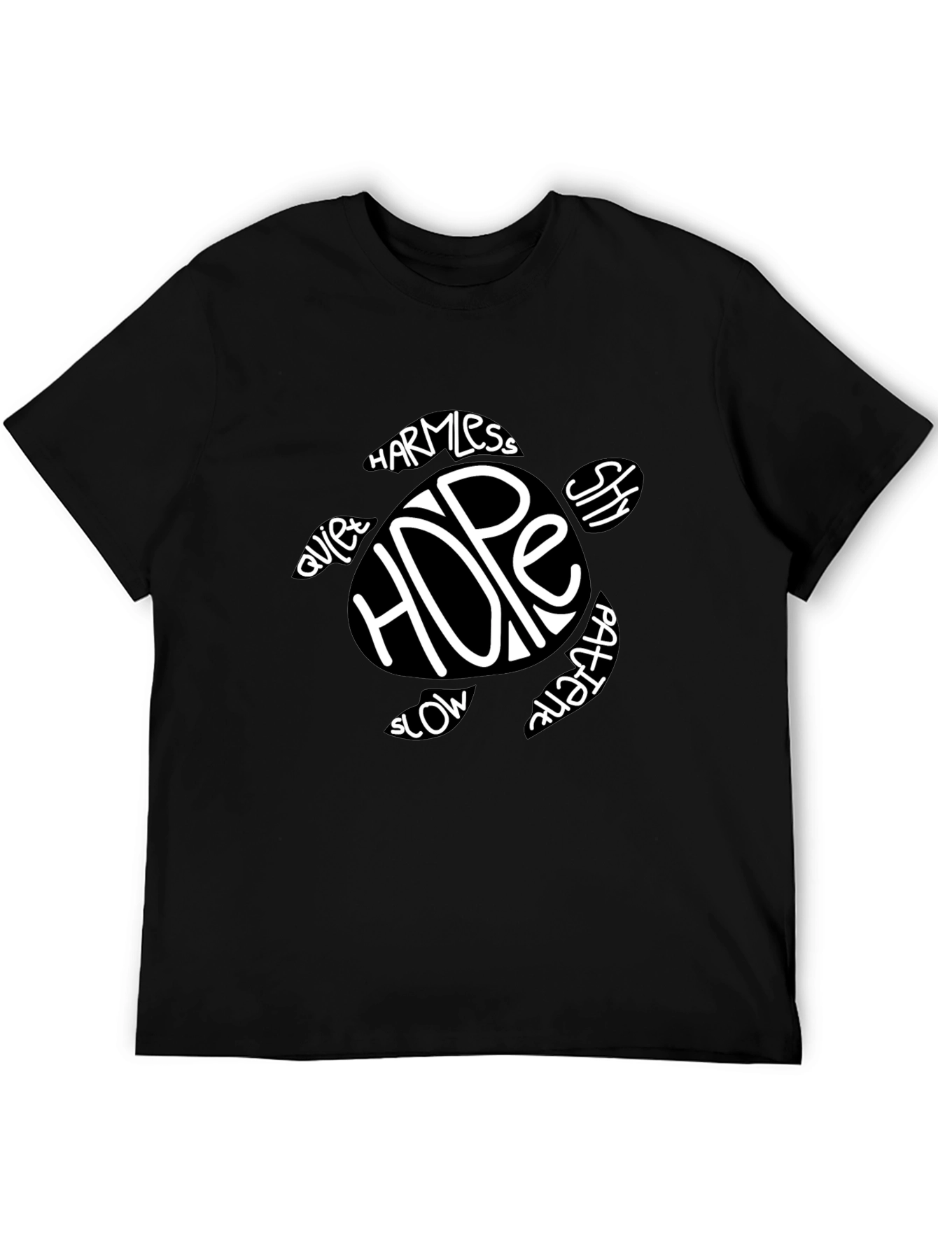 Hope Turtle Graphic Tee - Black