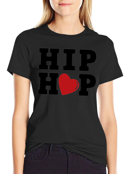 Hip Hop Love Graphic Tee - Mens Black T-Shirt
