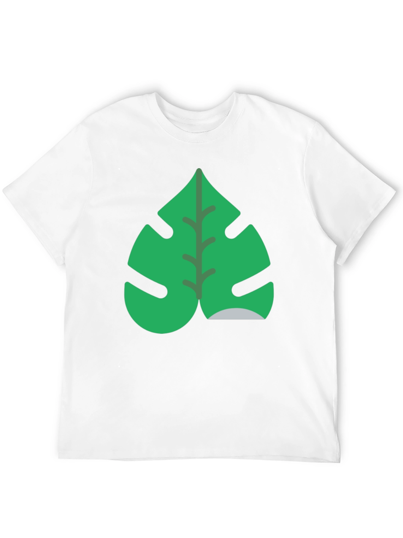 Tropical Monstera Leaf Black T-Shirt