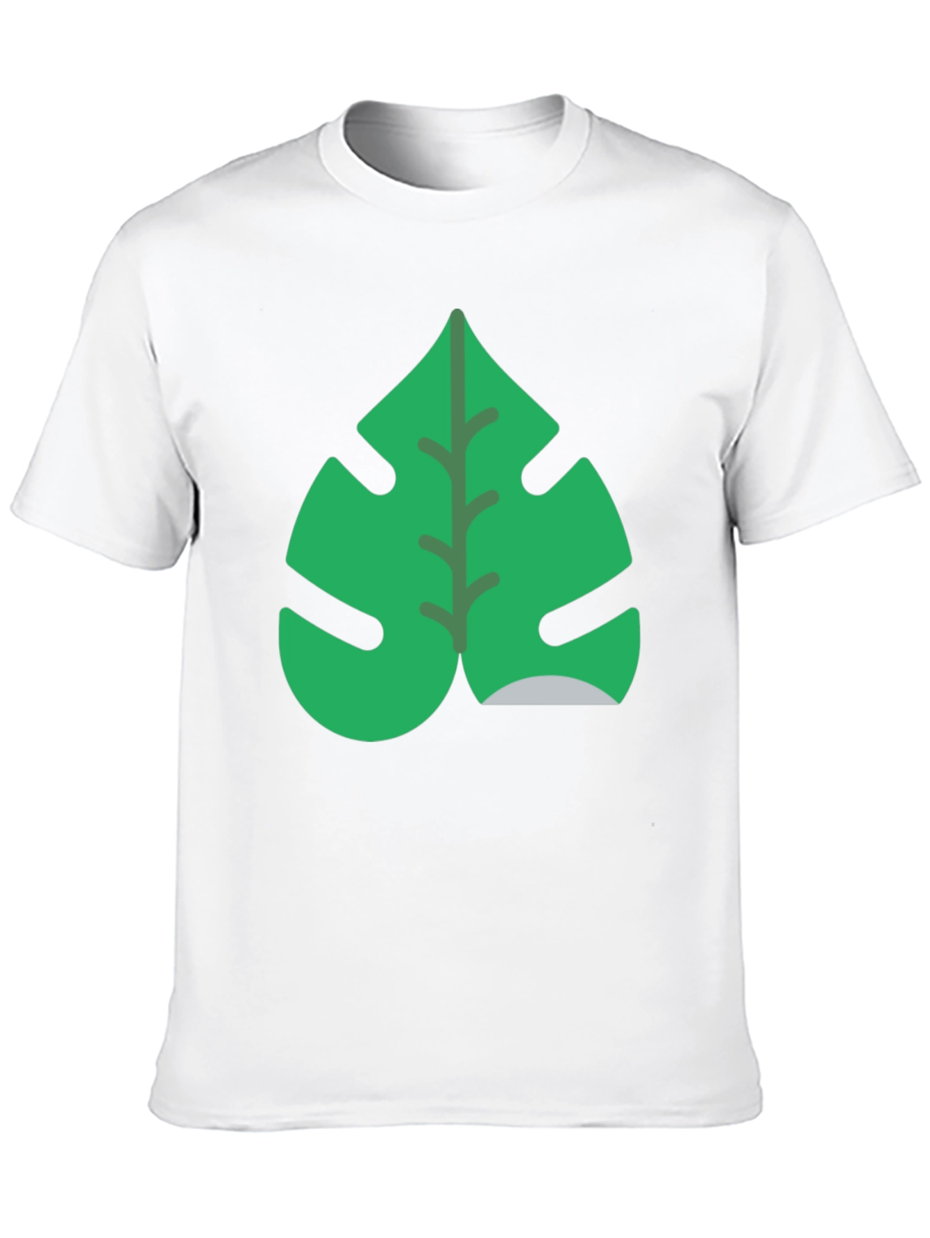 Tropical Monstera Leaf Black T-Shirt