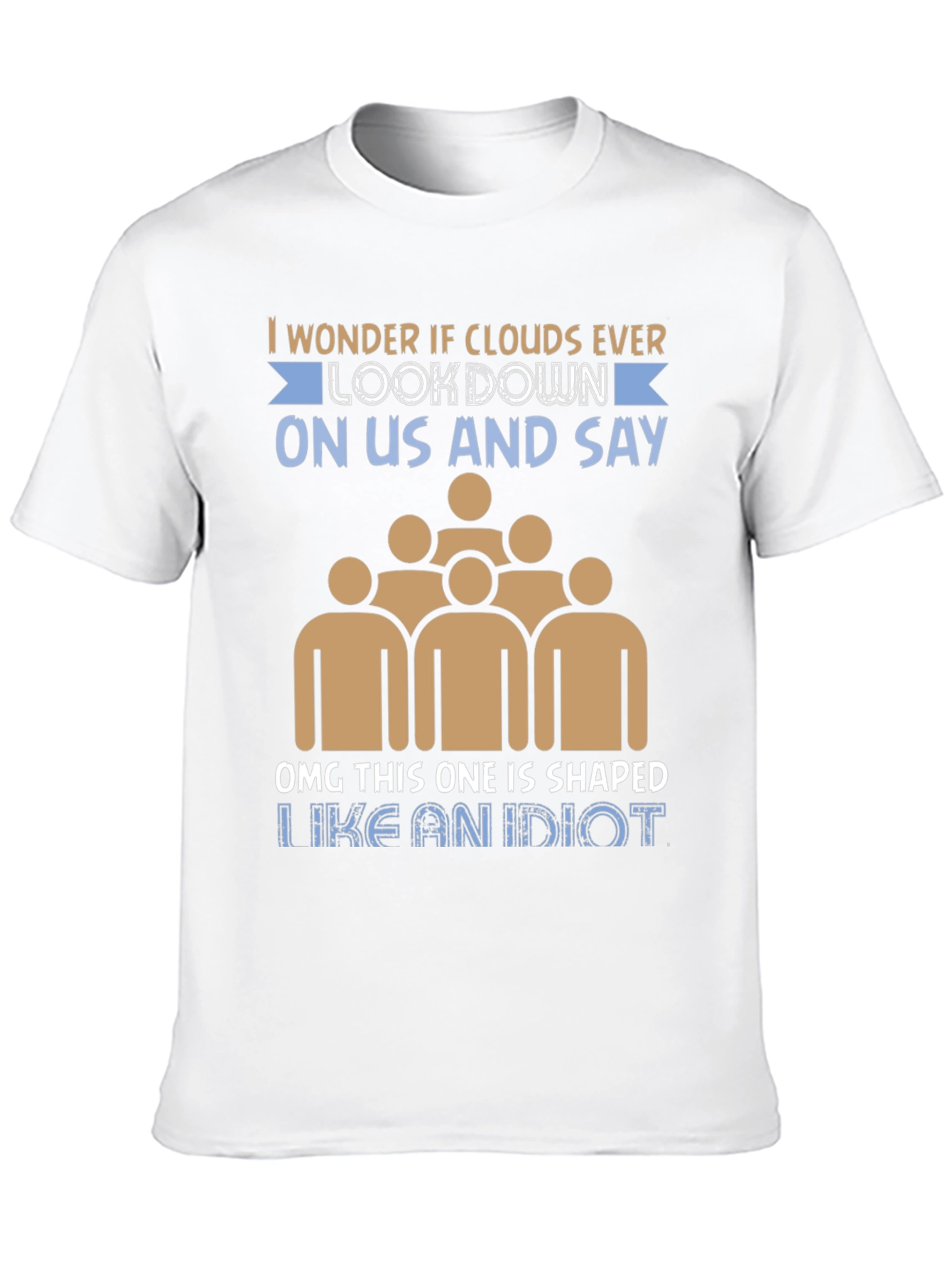 Clouds Look Down Mens Graphic T-Shirt