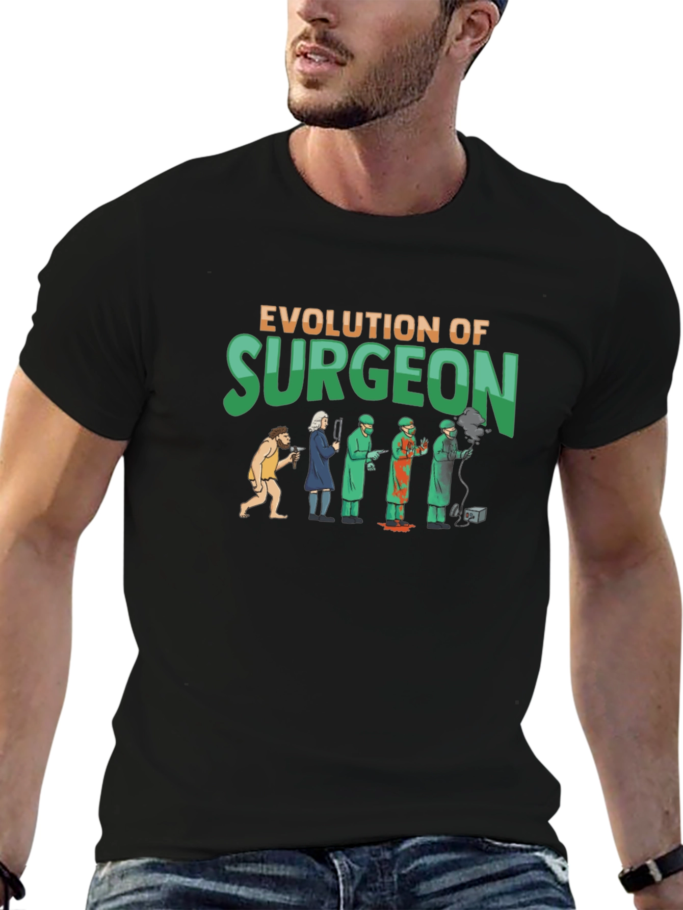 Evolution of Surgeon Graphic T-Shirt