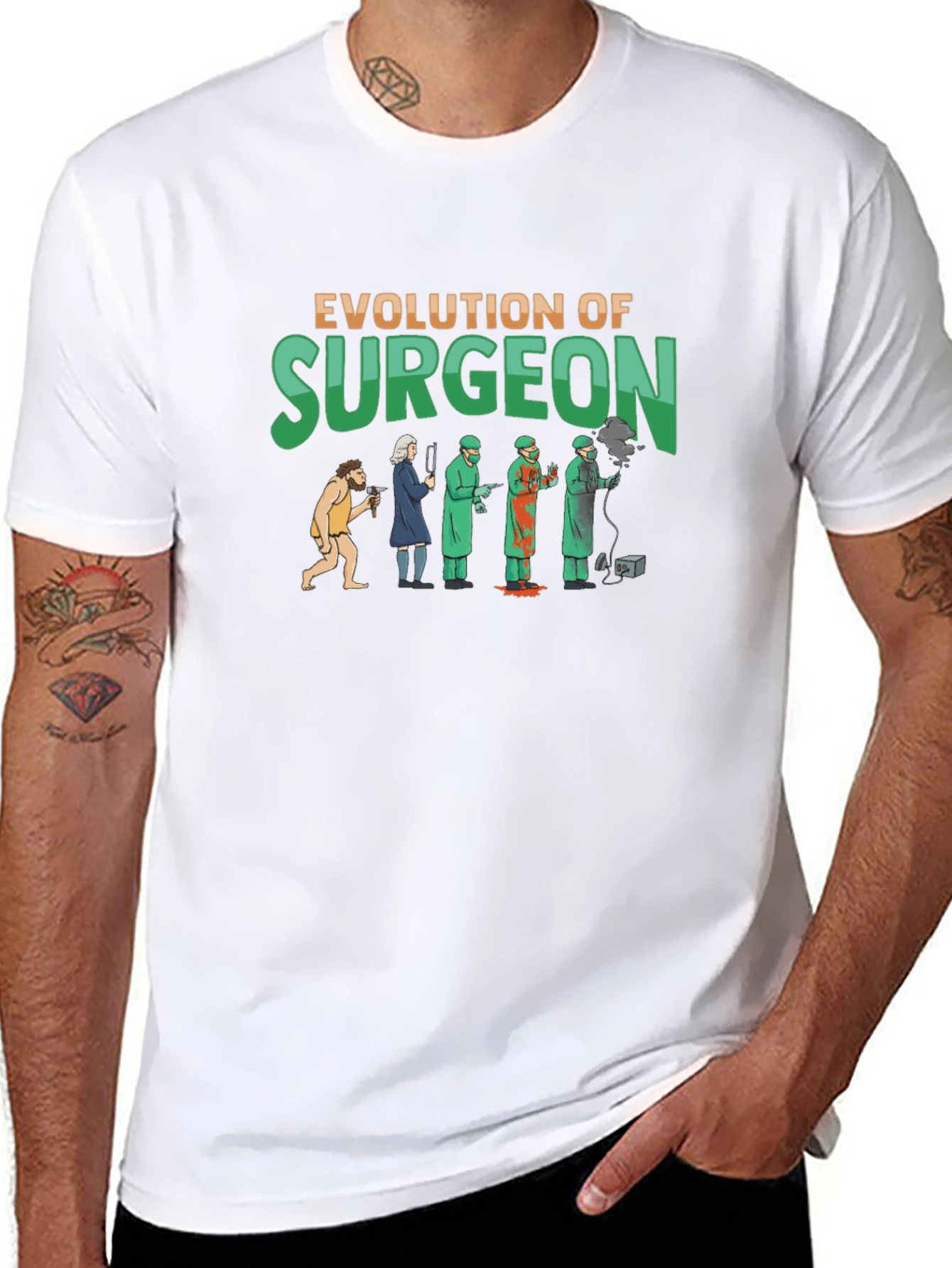Evolution of Surgeon Graphic T-Shirt