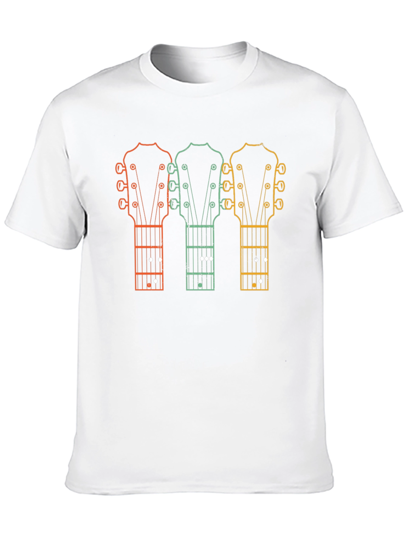 Retro Guitar Headstock T-Shirt