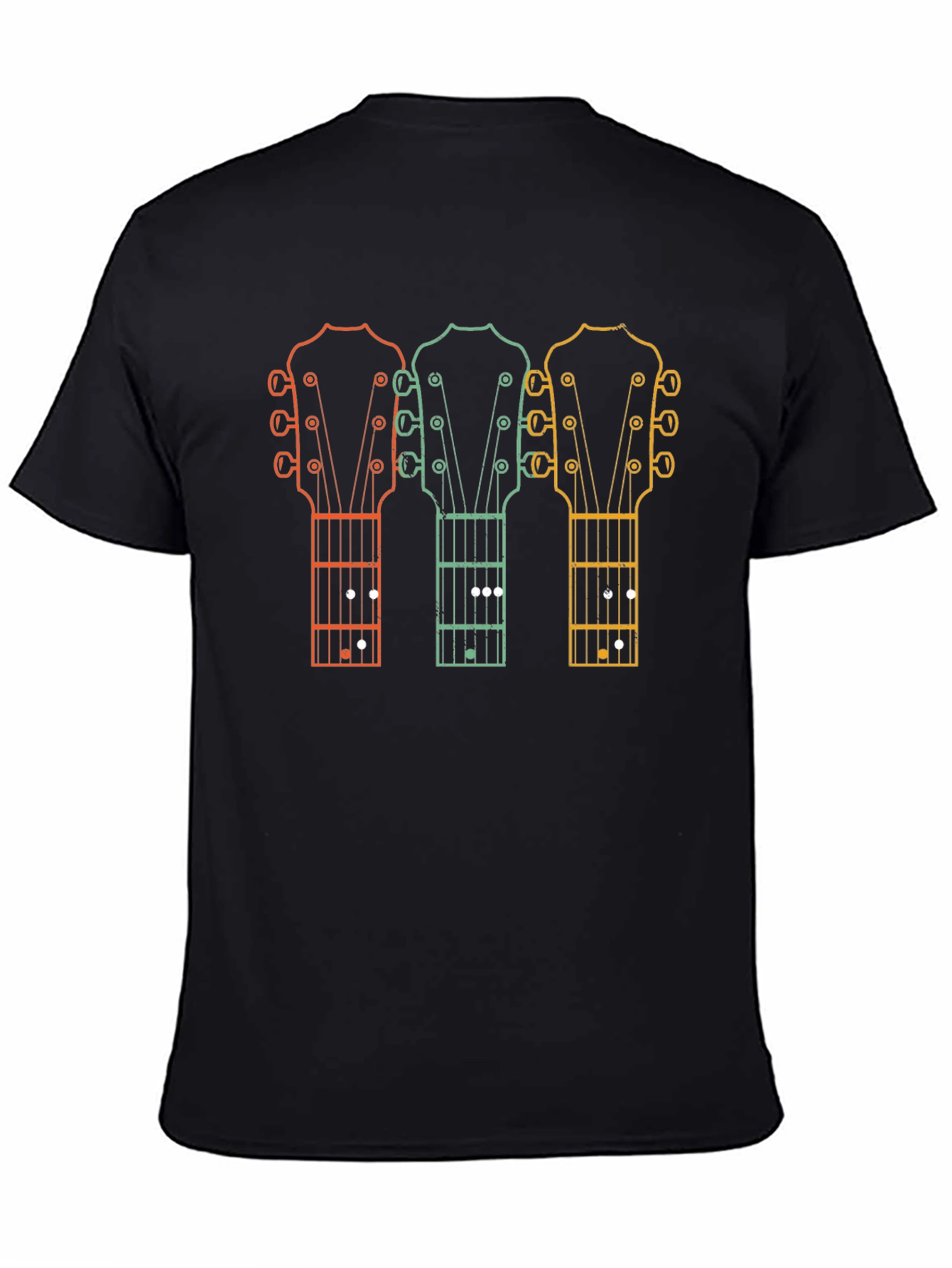 Retro Guitar Headstock T-Shirt
