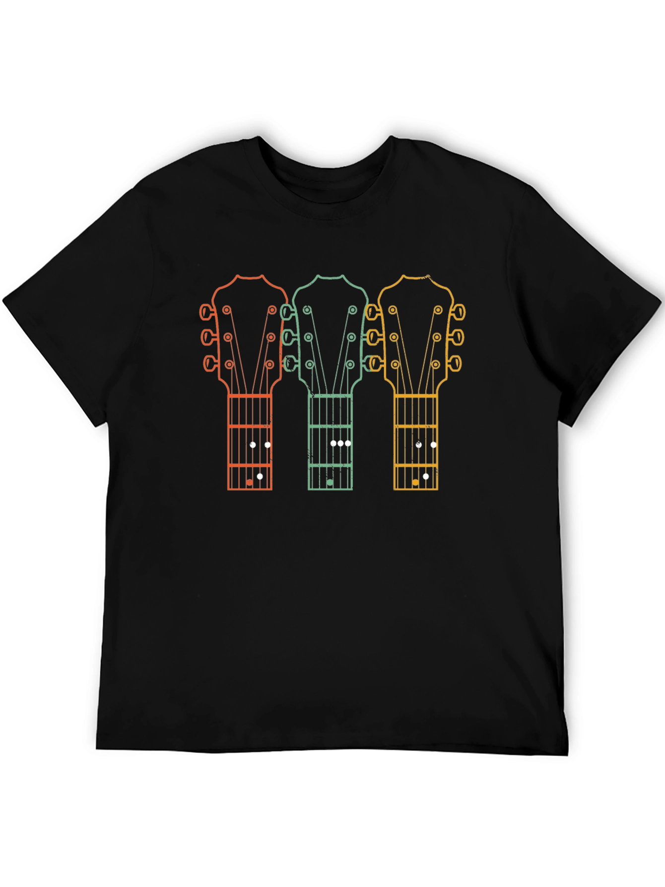Retro Guitar Headstock T-Shirt