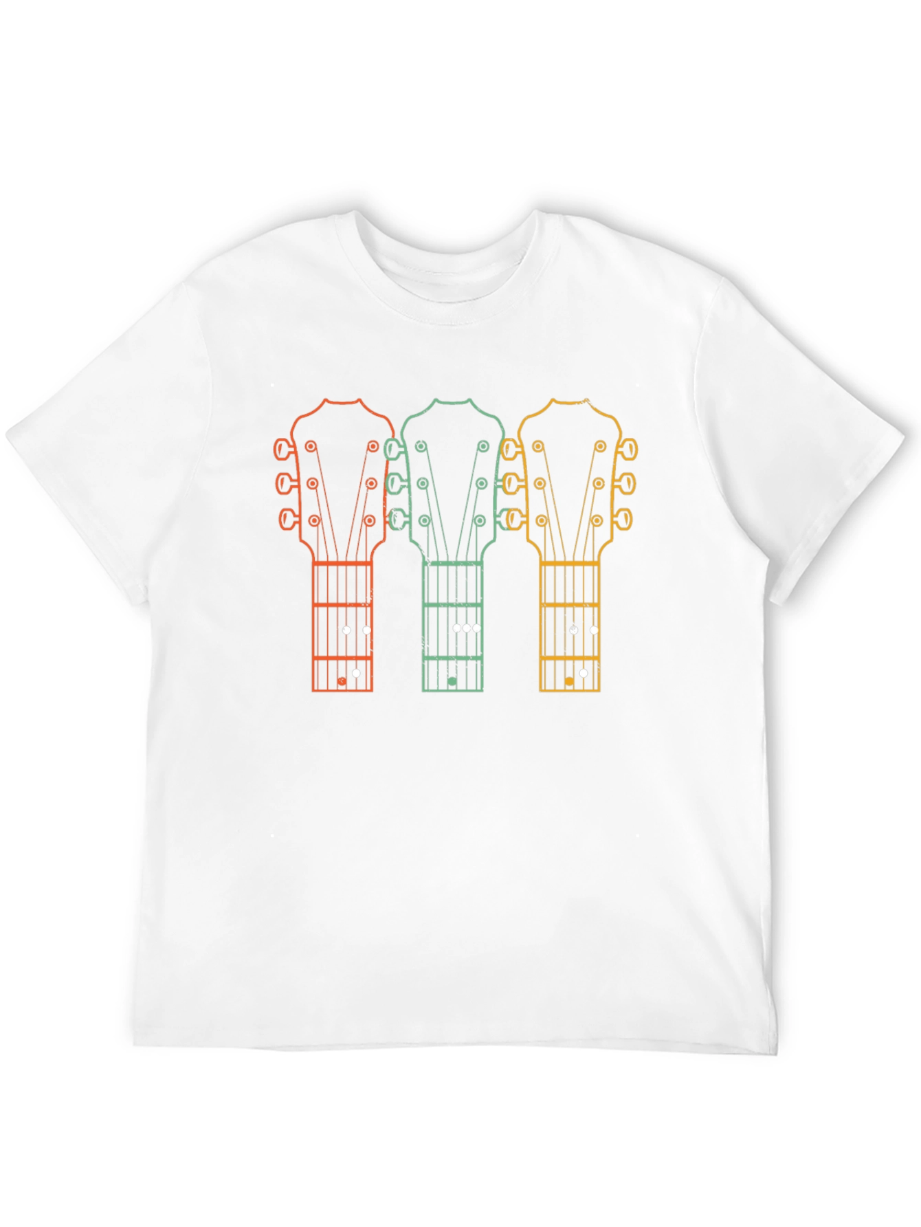 Retro Guitar Headstock T-Shirt