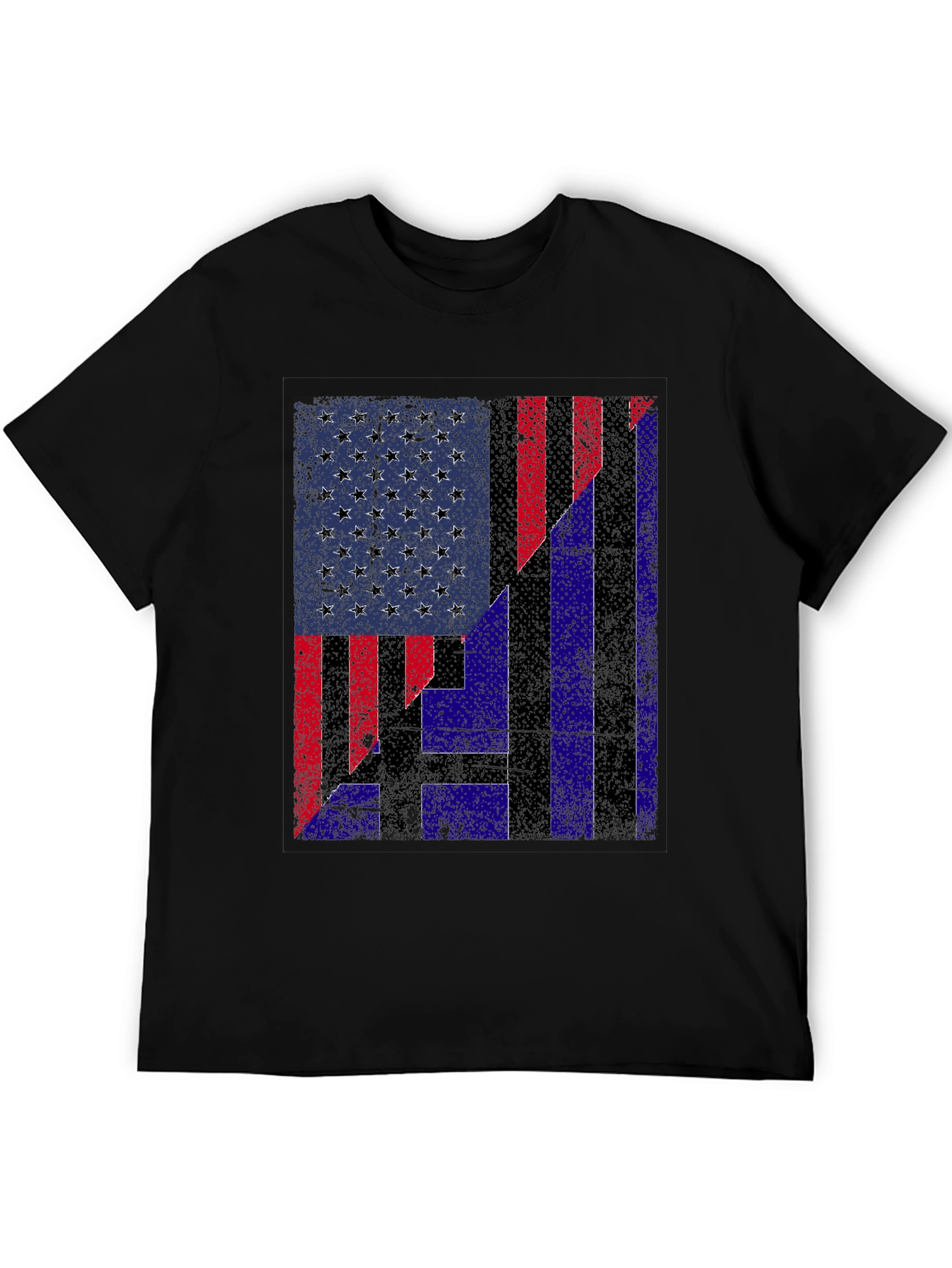 Patriotic USA/Greece Flag Graphic Tee