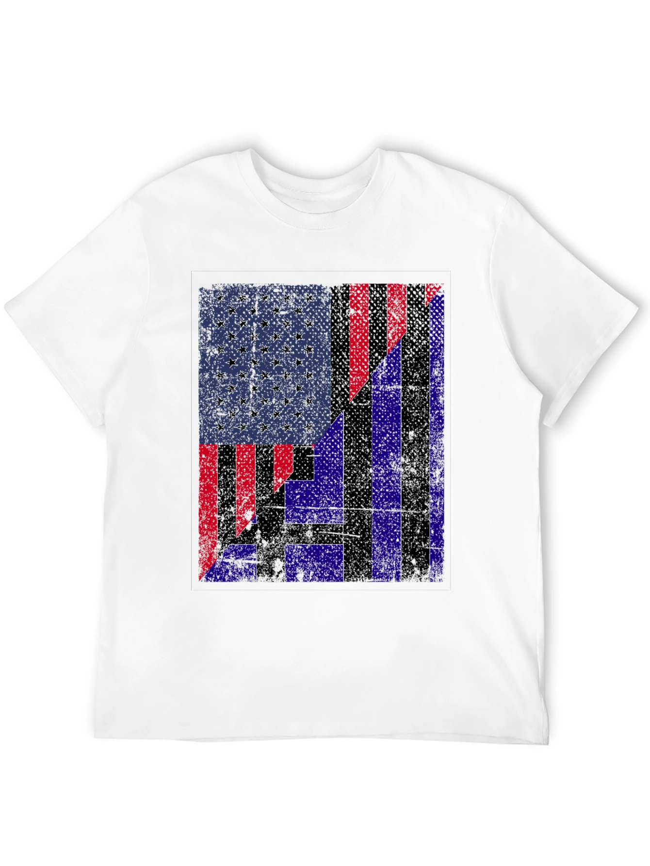 Patriotic USA/Greece Flag Graphic Tee