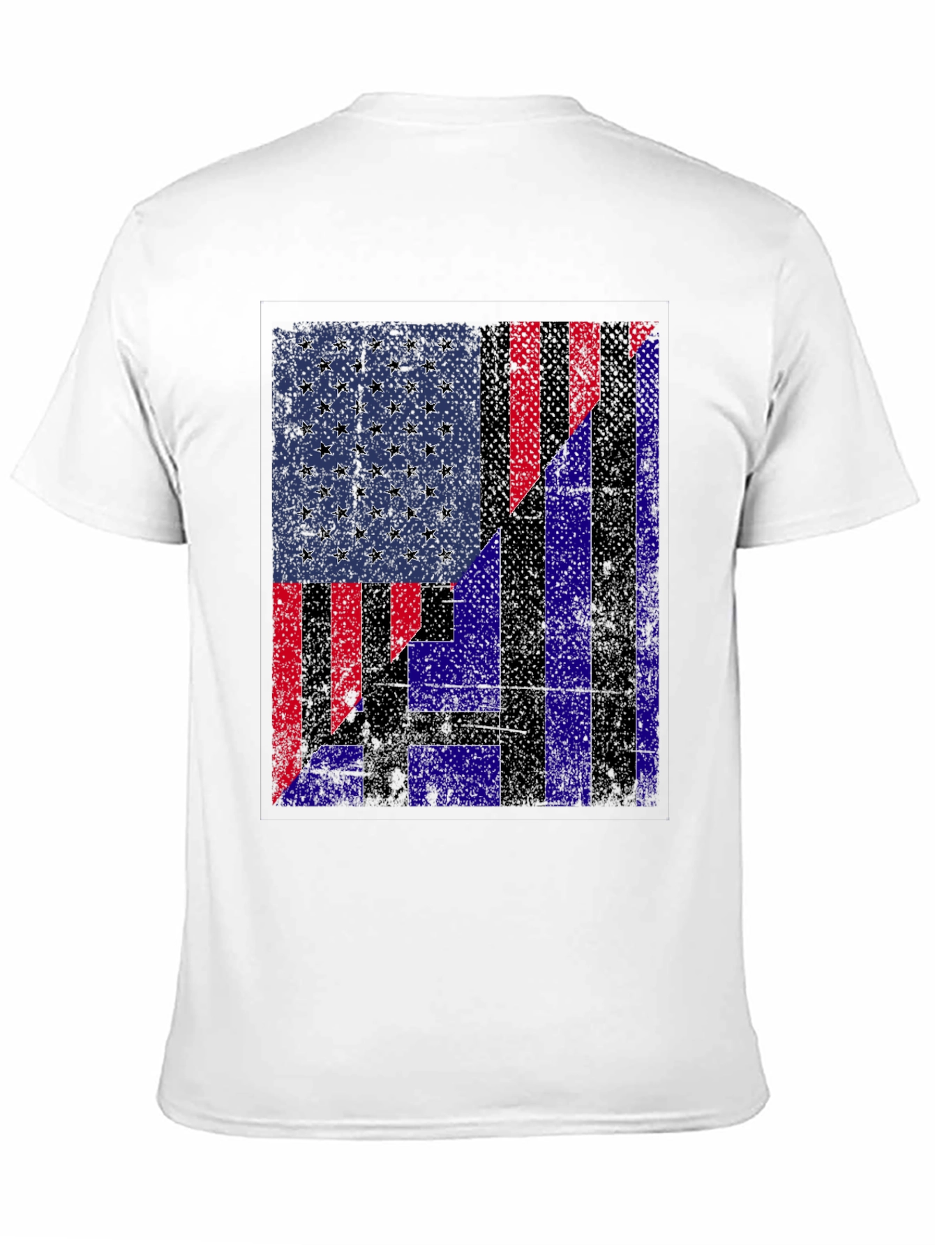 Patriotic USA/Greece Flag Graphic Tee