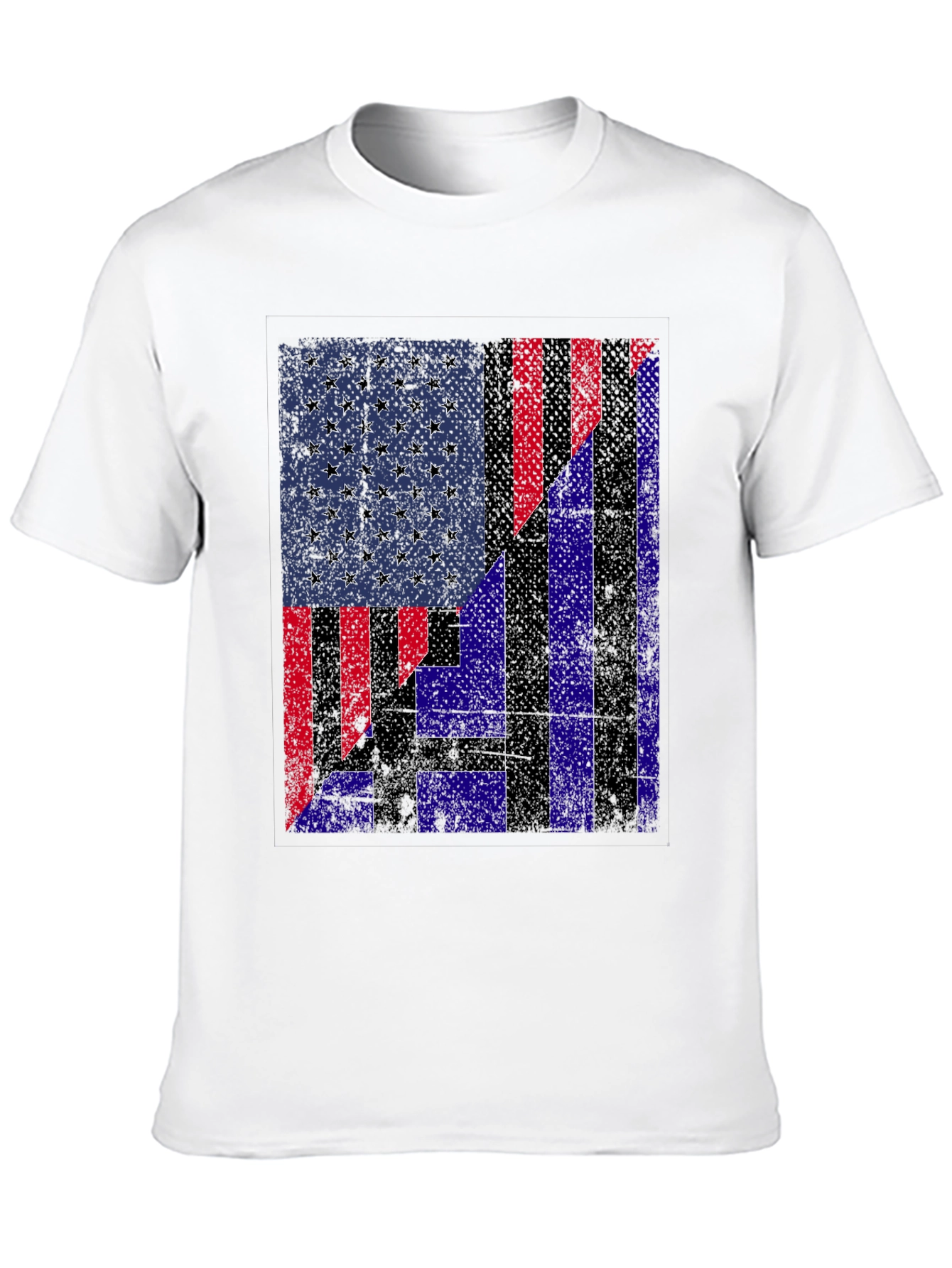 Patriotic USA/Greece Flag Graphic Tee
