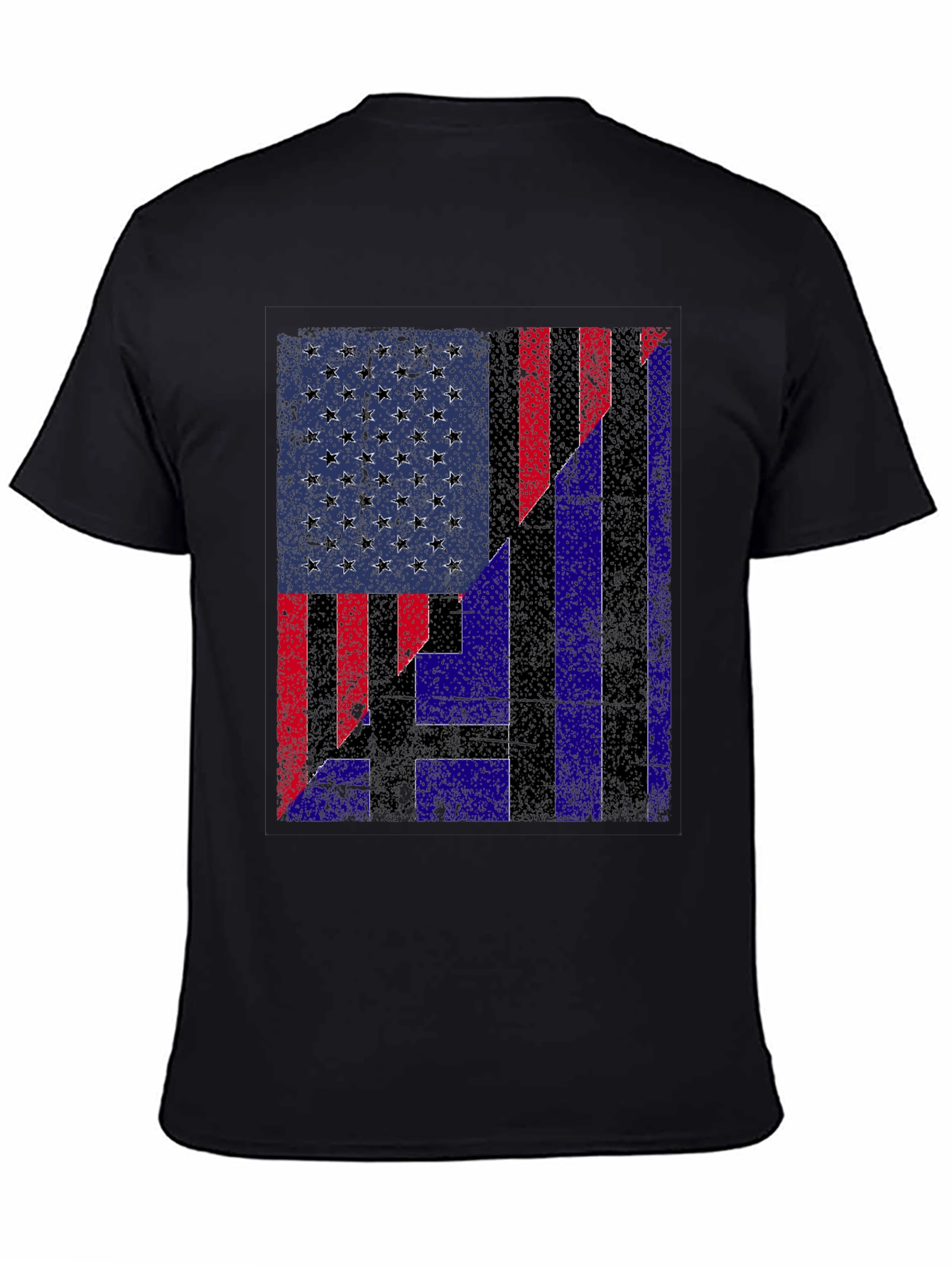 Patriotic USA/Greece Flag Graphic Tee