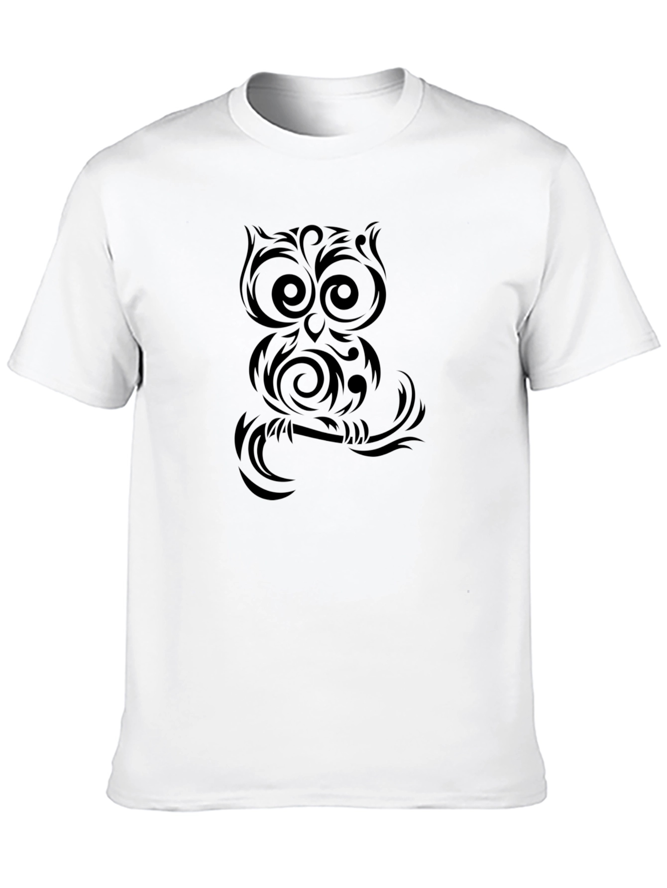 Owl Graphic Black T-Shirt | Cool Bird Tee