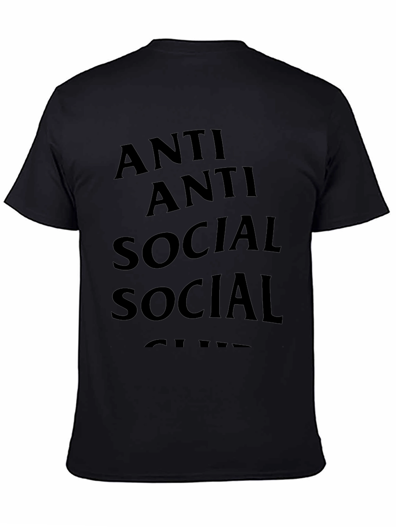 Anti Social Club Graphic Tee Black