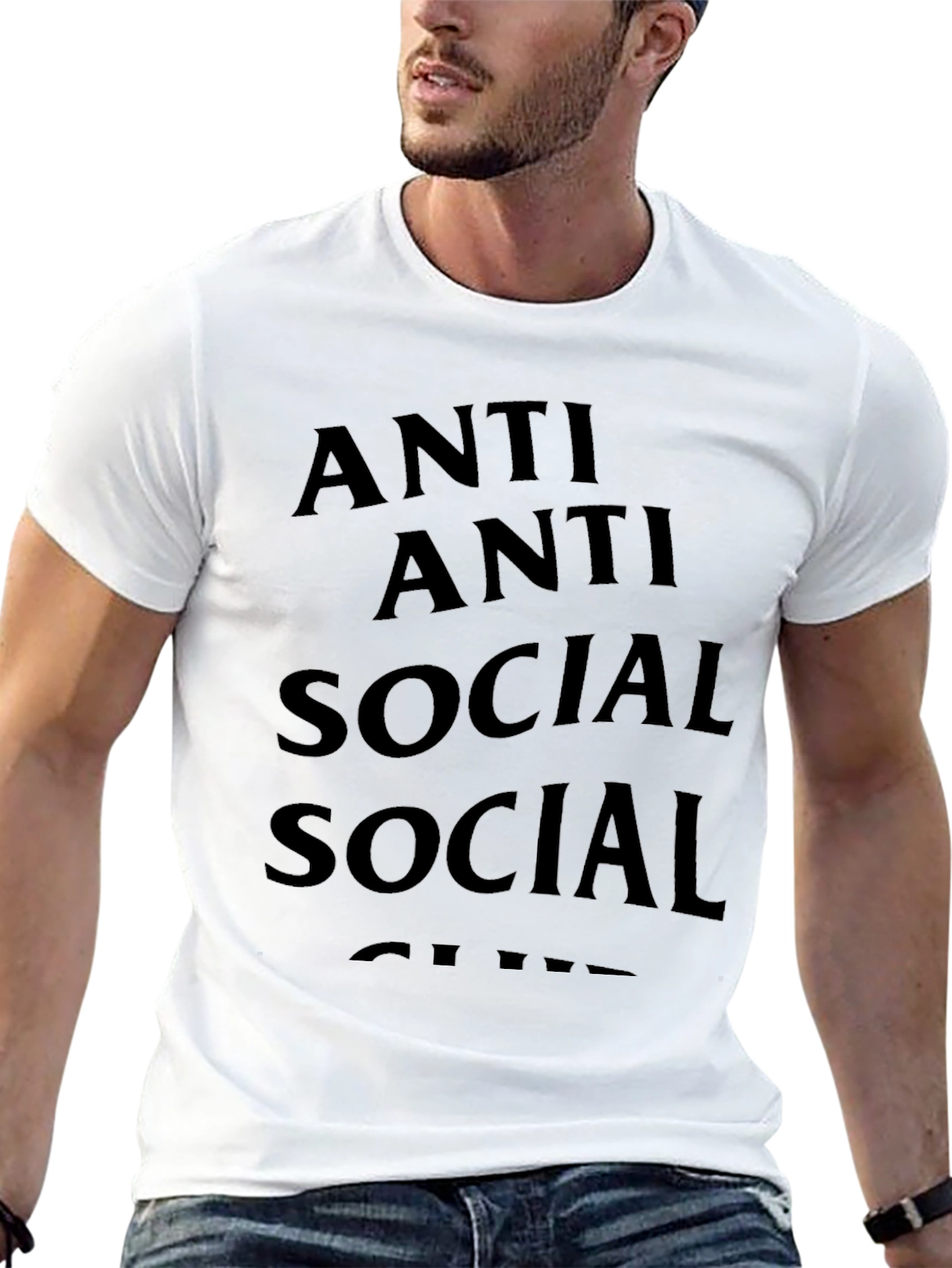Anti Social Club Graphic Tee Black