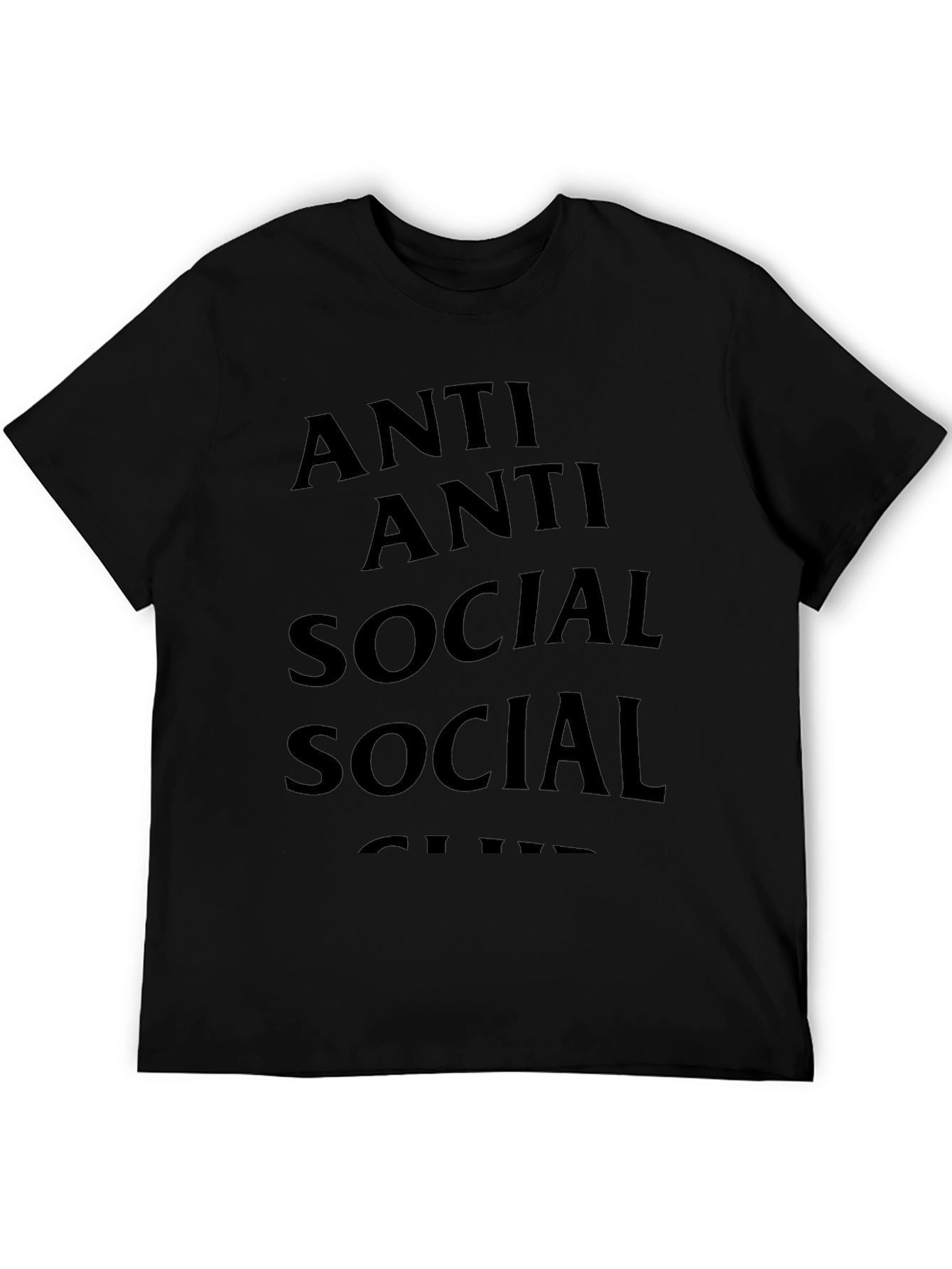 Anti Social Club Graphic Tee Black