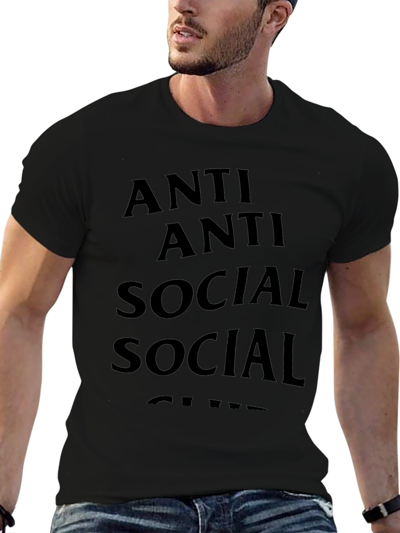 Anti Social Club Graphic Tee Black